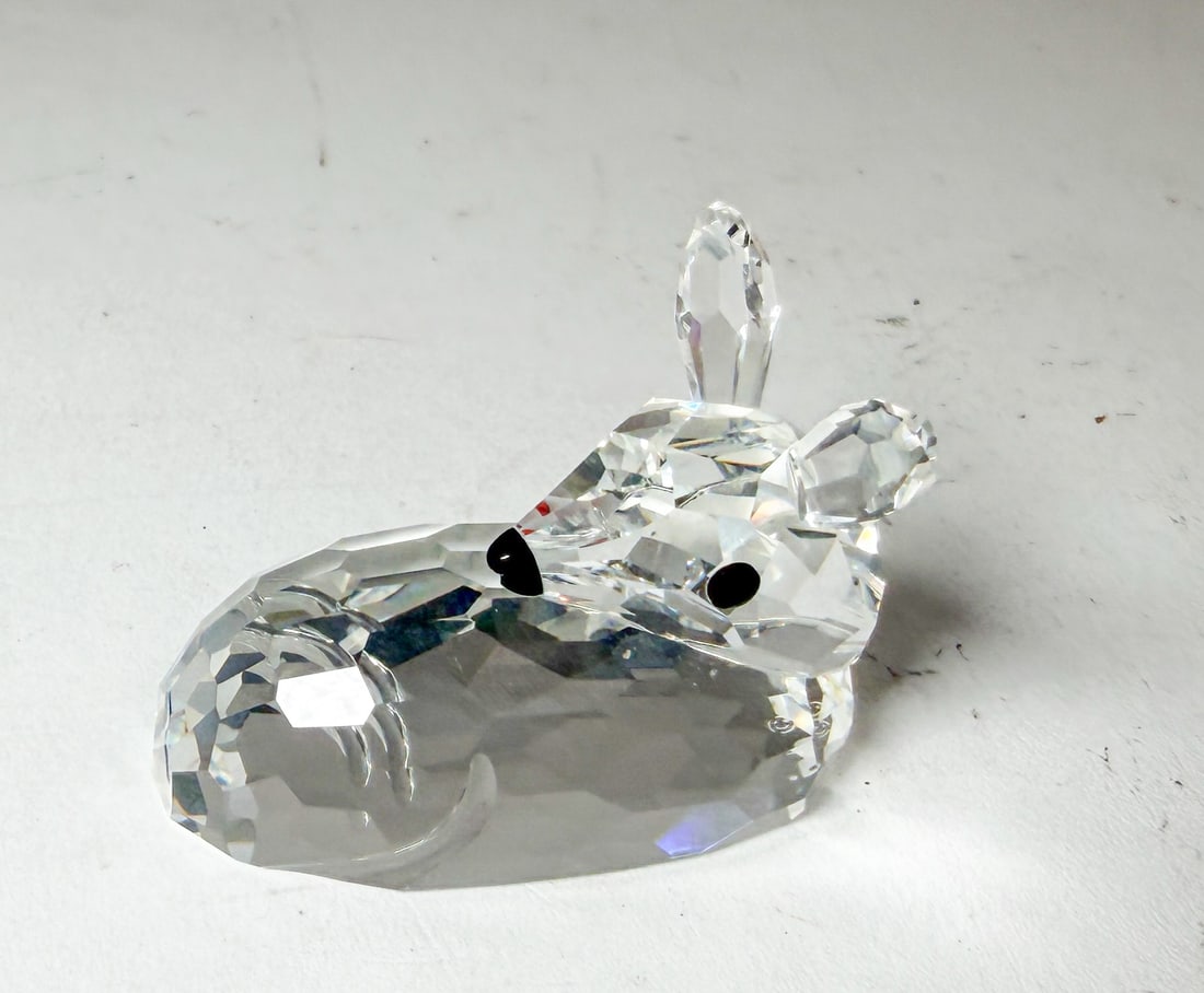 Swarovski Silver Crystal Roe Deer Fawn IOB - 2