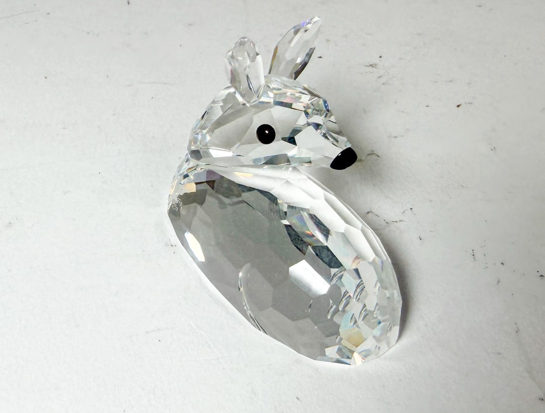 Swarovski Silver Crystal Roe Deer Fawn IOB - 3