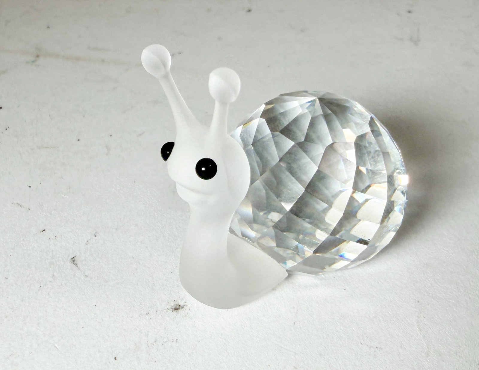 Swarovski Silver Crystal Snail IOB - 2