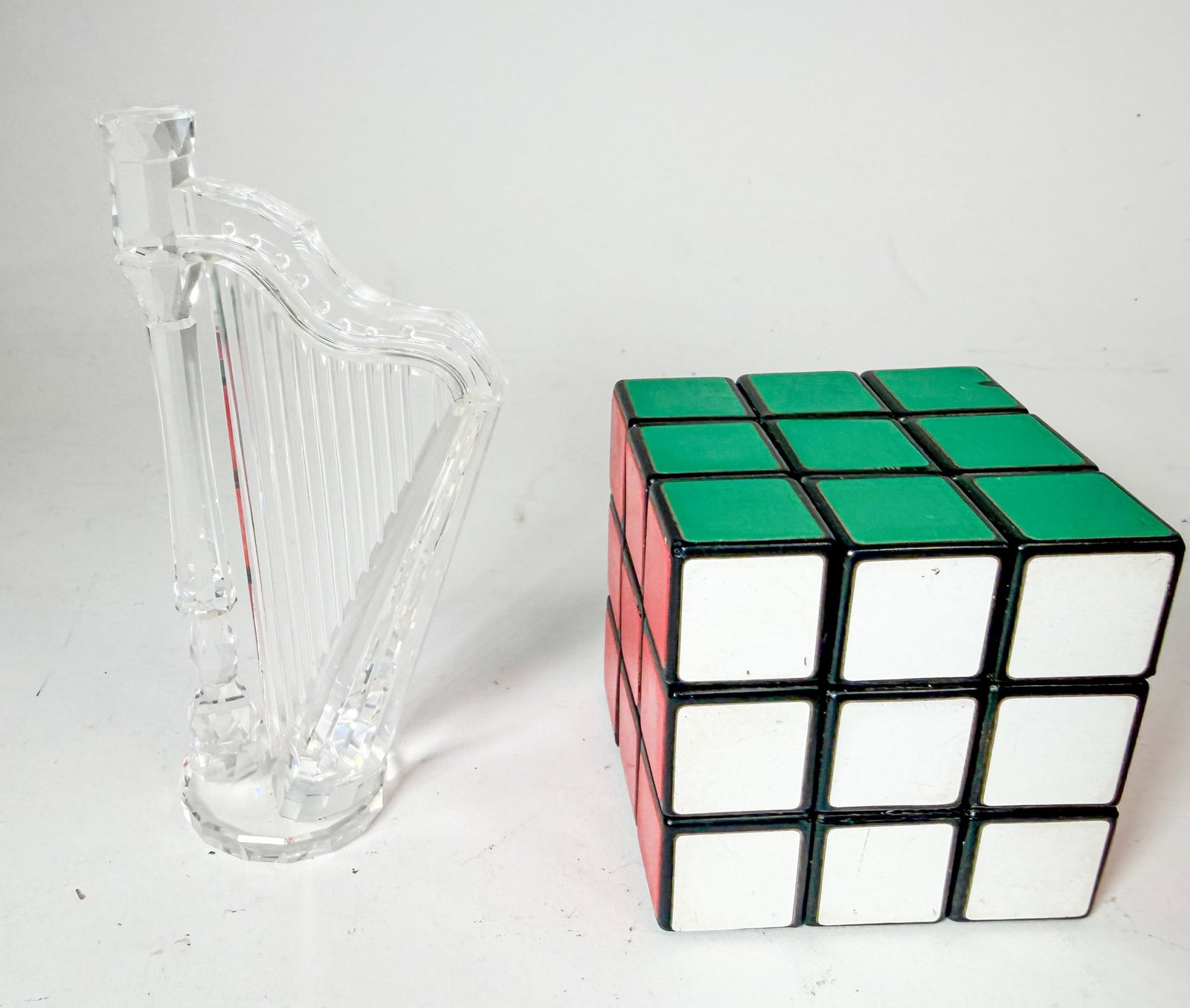 Swarovski Silver Crystal Harp IOB - 3