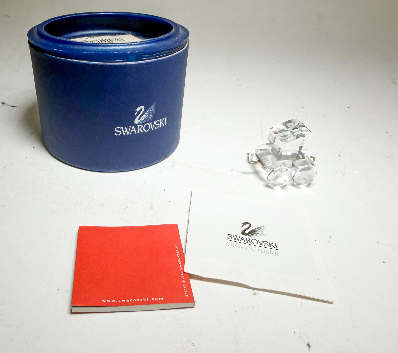 Swarovski Crystal Train Tender Car IOB: Swarovski Crystal Train Tender Car IOB Size 1.25" H Literature Brooks Auction – Online Auction Terms & Conditions Contact: (856) 694-2960 | info@brooks.auction READ BEFORE YOU BID: We wa