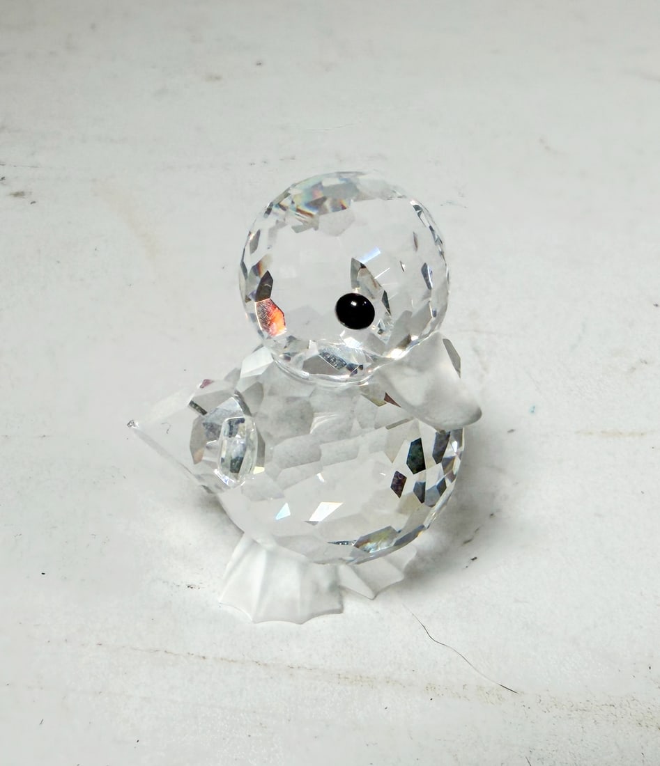Swarovski Silver Crystal Standing Duck IOB - 3