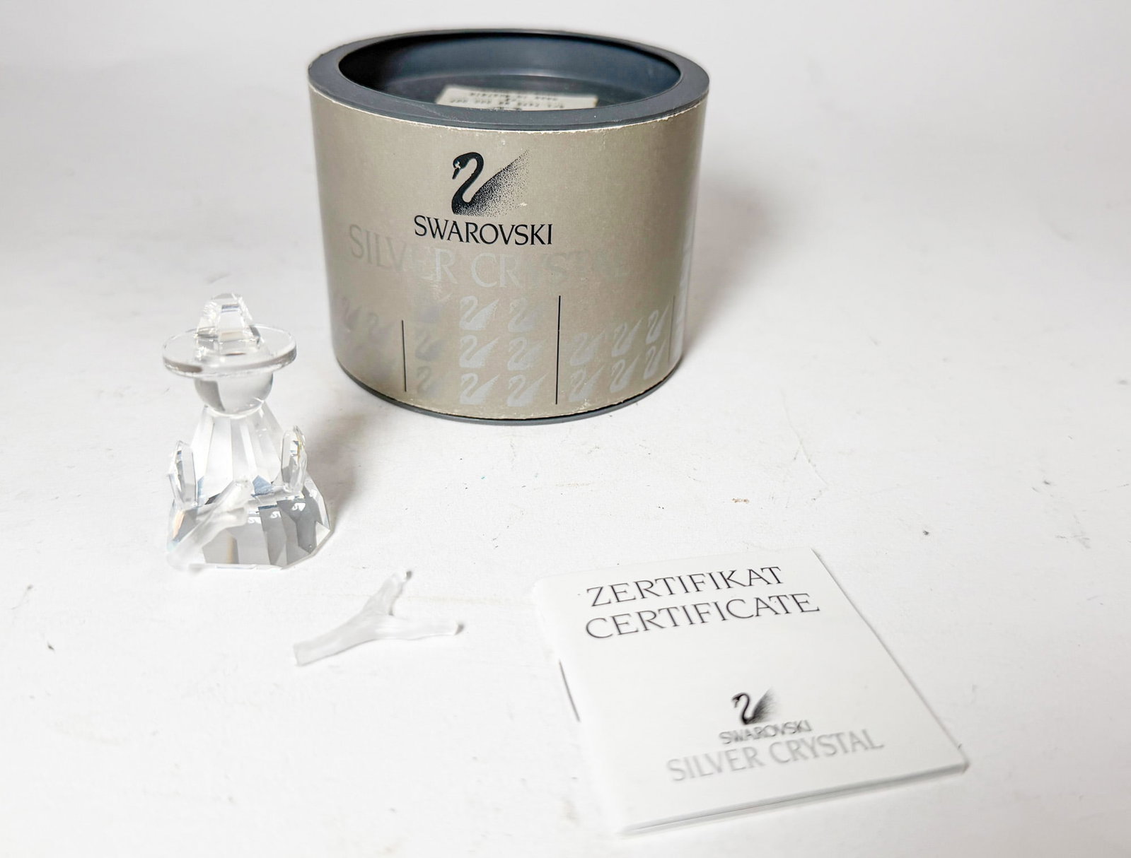 Swarovski Silver Crystal "The Sheppard" IOB: Swarovski Silver Crystal "The Sheppard" IOB - stick is broken but included Size 1.75" H Literature Brooks Auction – Online Auction Terms & Conditions Contact: (856) 694-2960 |