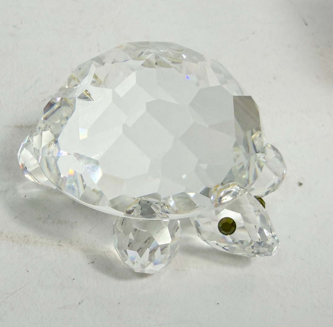 Swarovski Silver Crystal Turtle IOB - 4