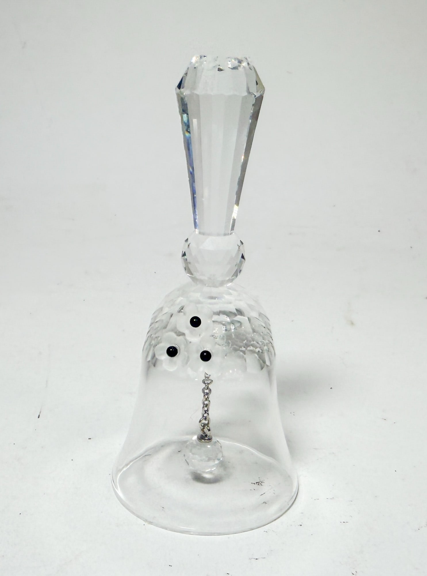Swarovski Silver Crystal Dinner Bell IOB - 2