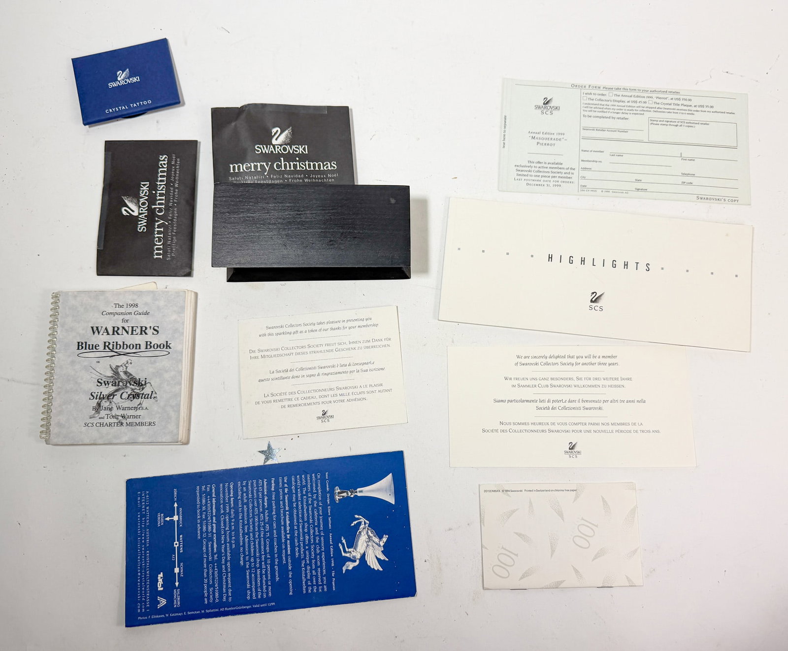 Assortment of Swarovski Accessories and Ephemera (1 of 1)
