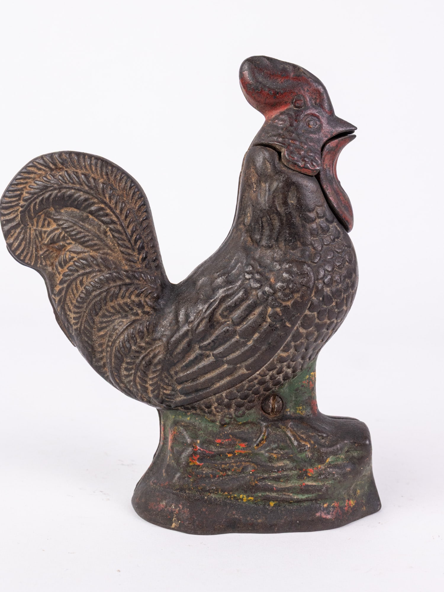 Rooster Cast Iron Mechanical Bank - 3