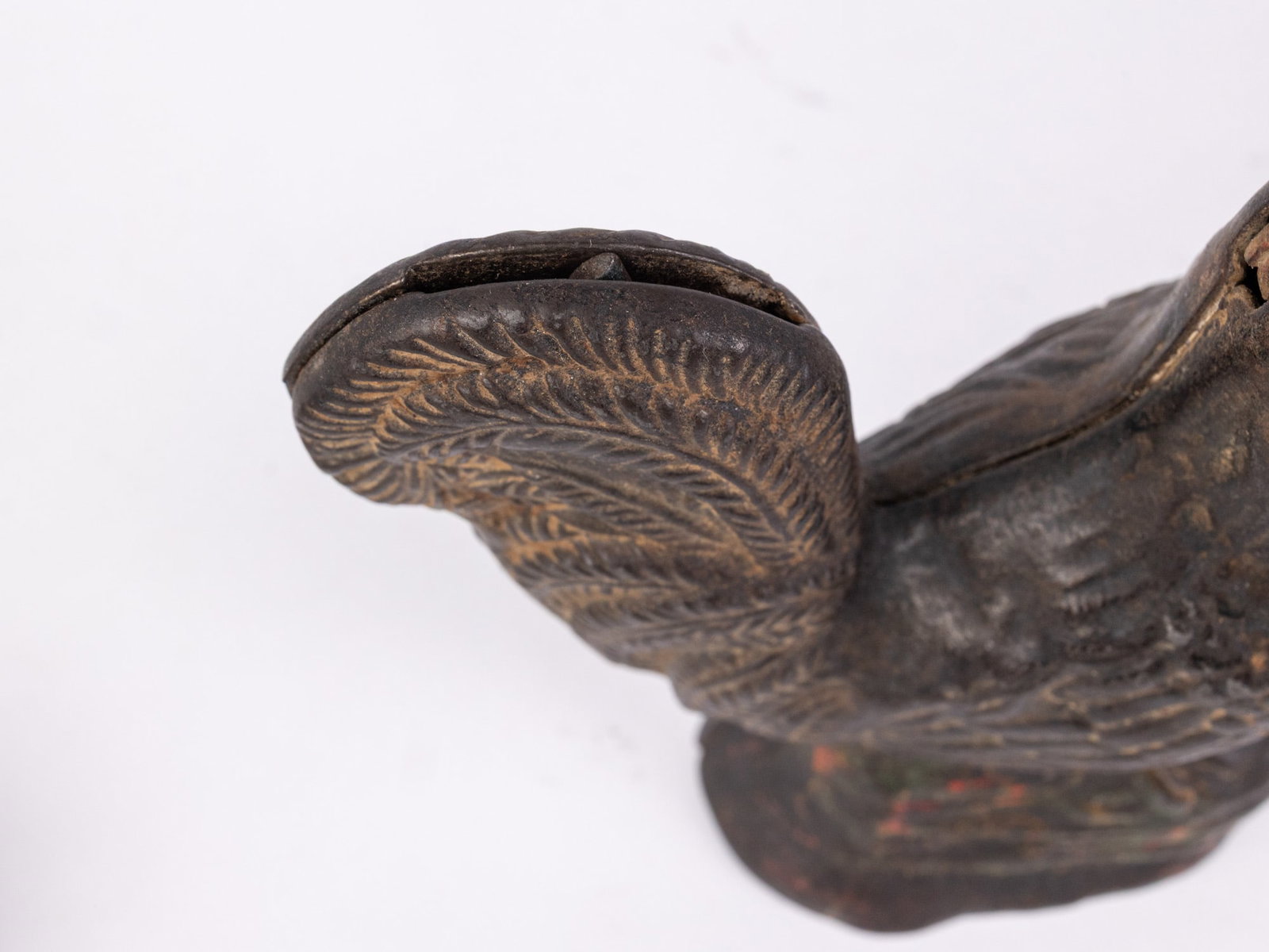 Rooster Cast Iron Mechanical Bank - 4