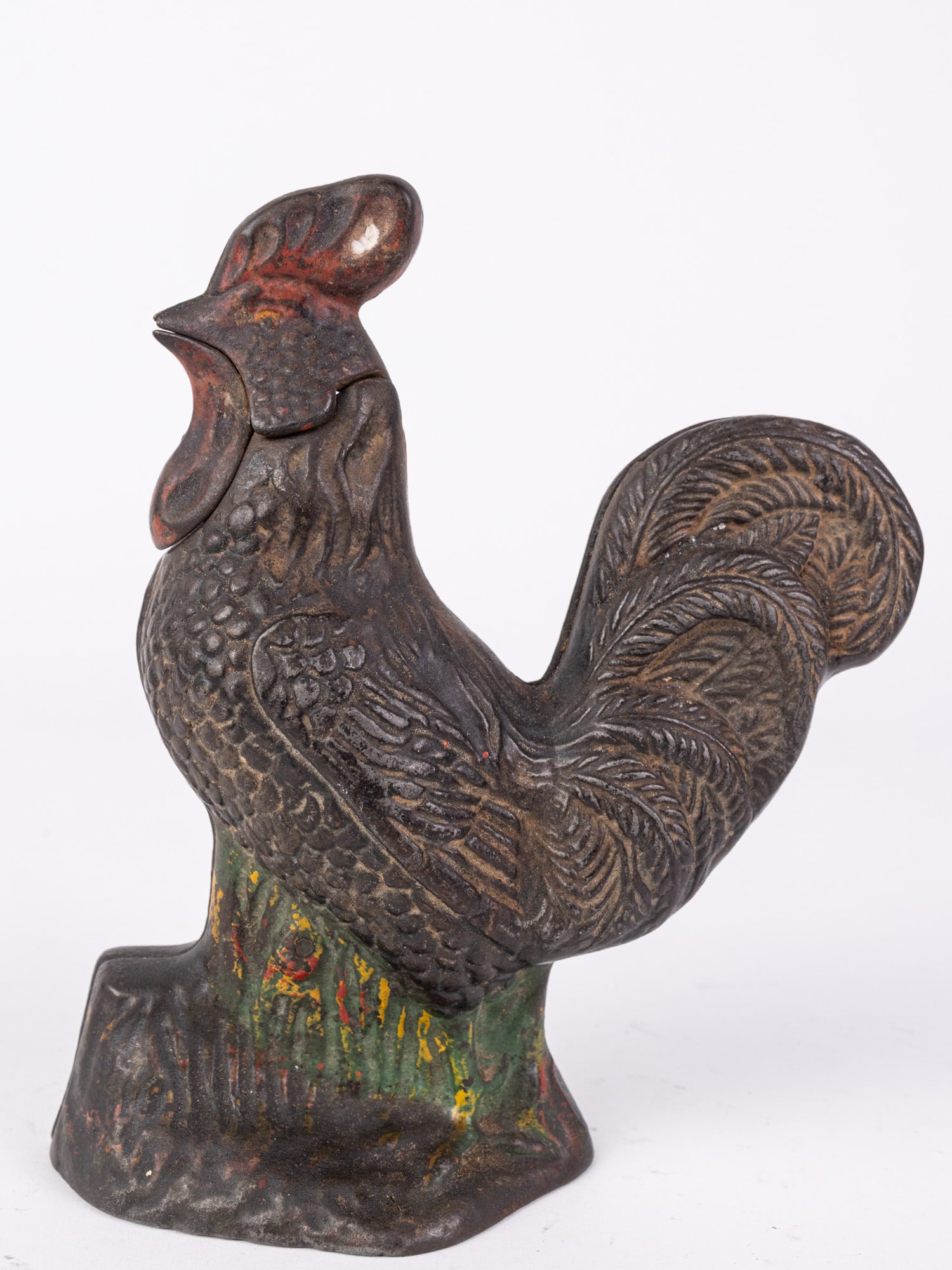 Rooster Cast Iron Mechanical Bank - 5