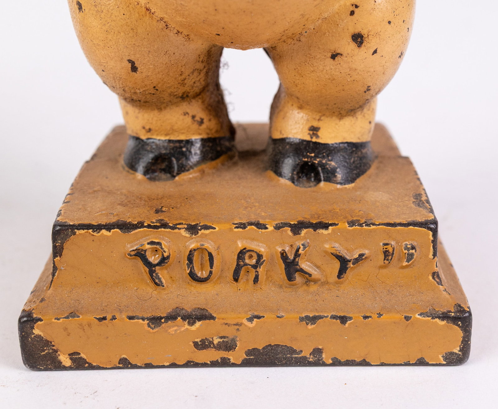 Hubley "Porky" Cast Iron Still Bank - 3