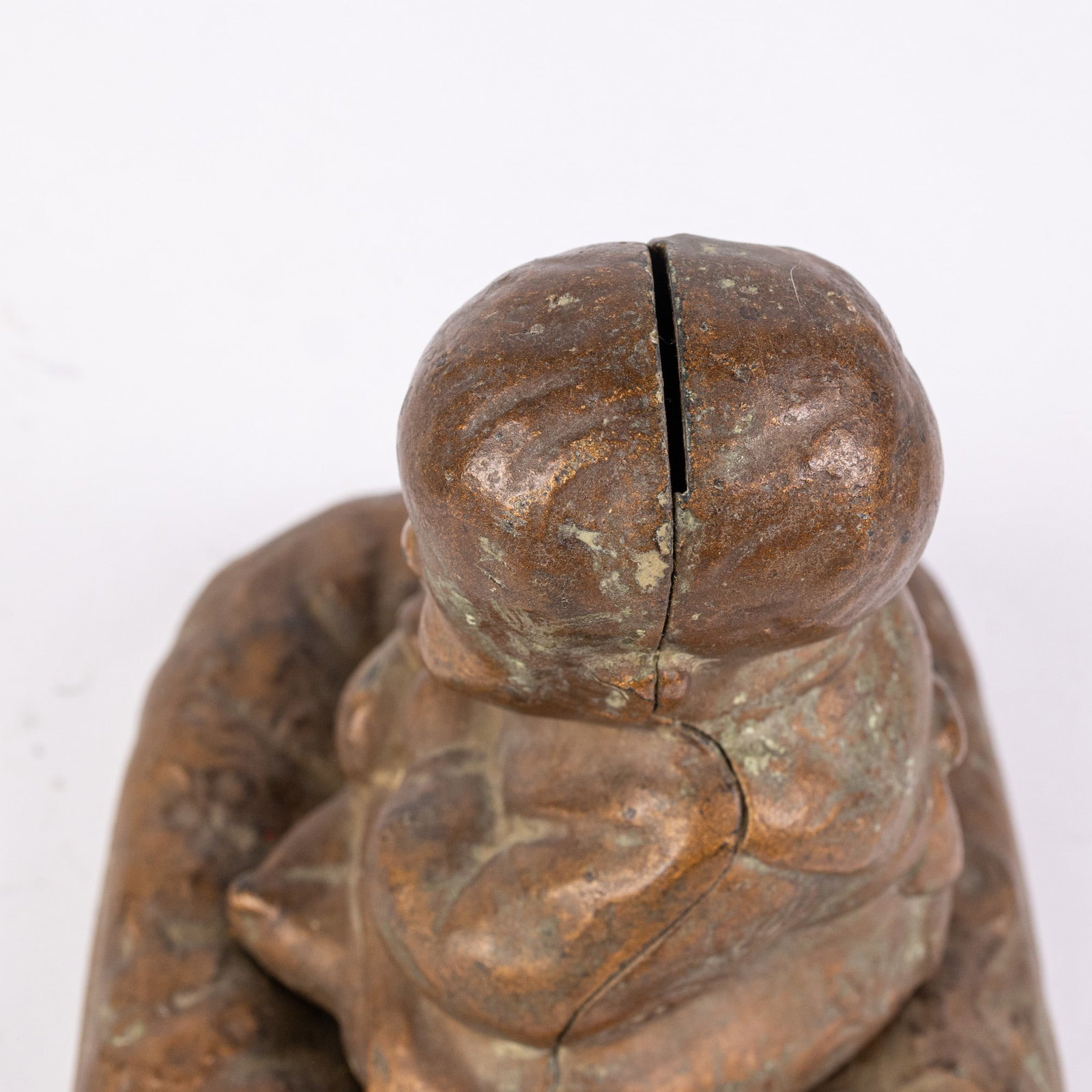 Rare Hubley Cast Iron Japanese Takeo Boy Still Bank - 4