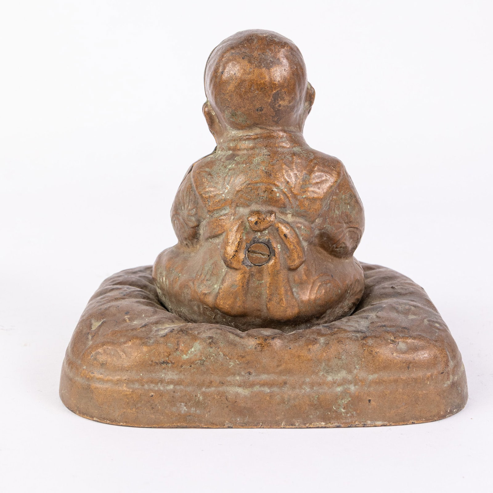 Rare Hubley Cast Iron Japanese Takeo Boy Still Bank - 5