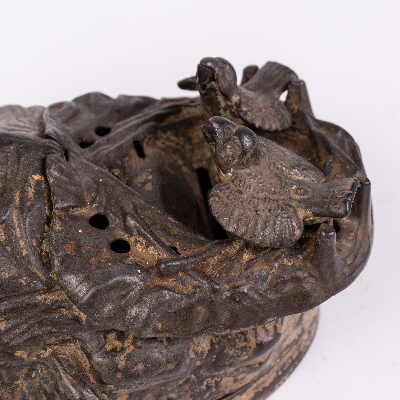J. & E. Stevens Eagle and Eaglets Mechanical Bank - 4