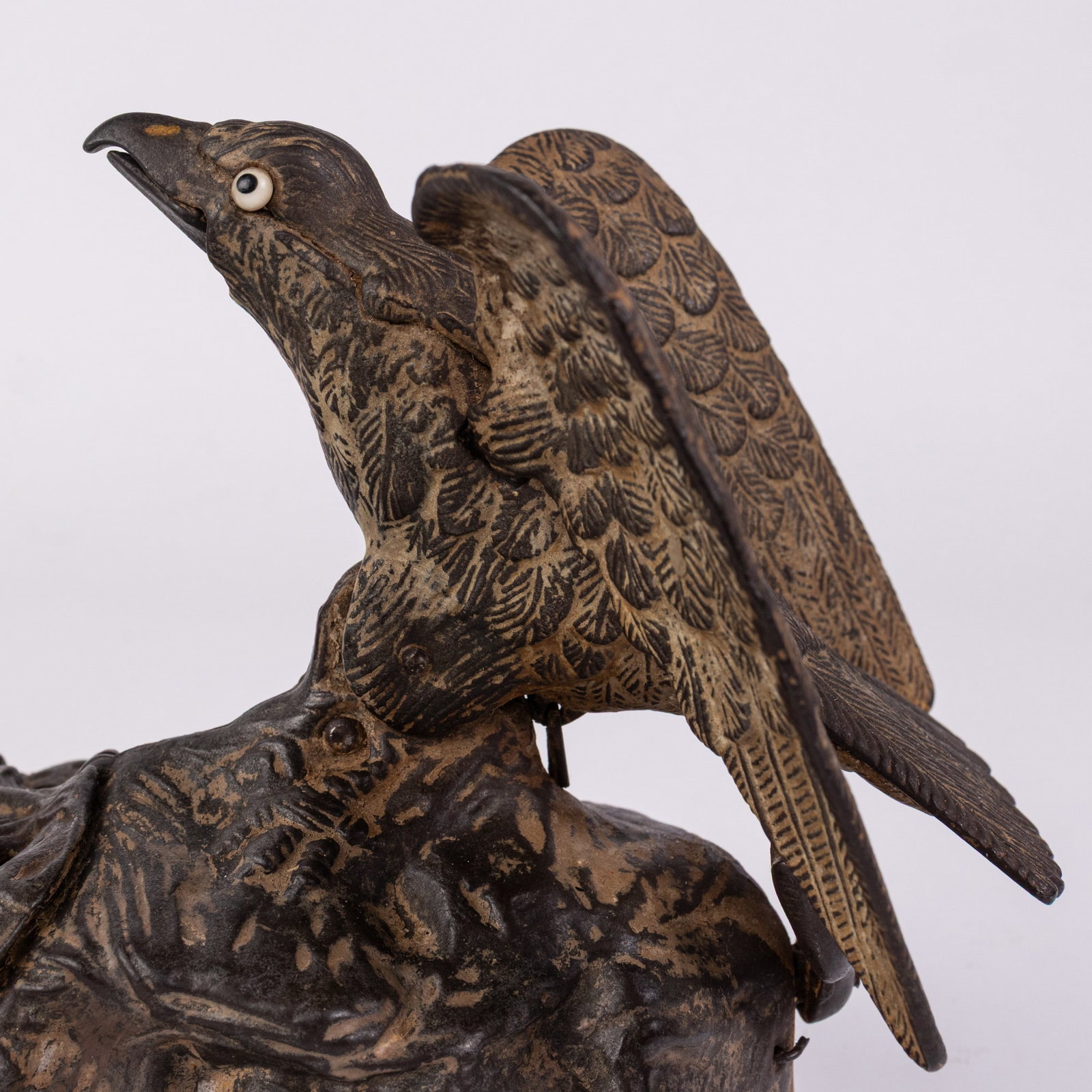 J. & E. Stevens Eagle and Eaglets Mechanical Bank - 6