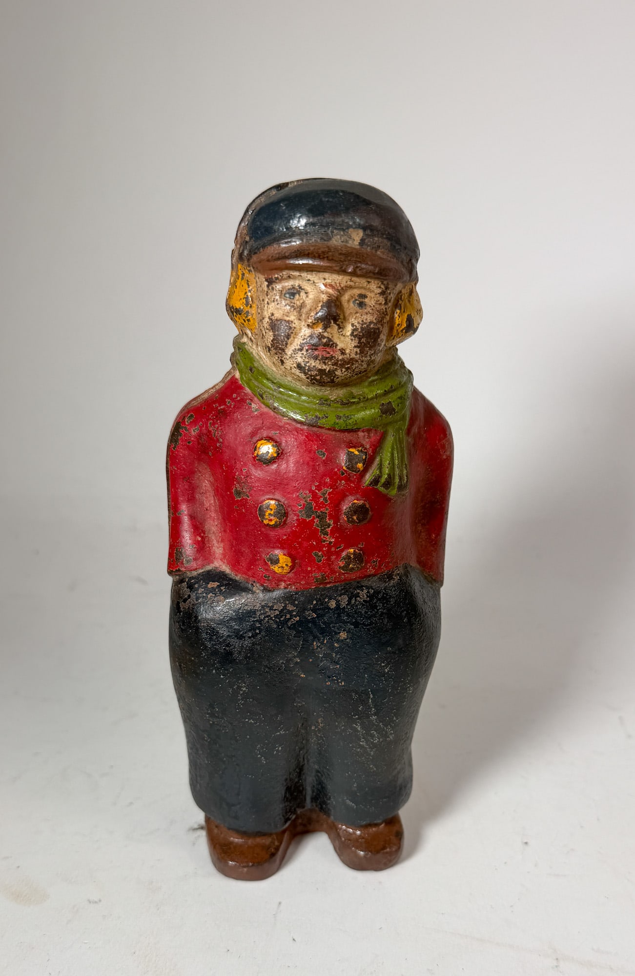 Cast Iron Young Boy Still Bank (1 of 4)