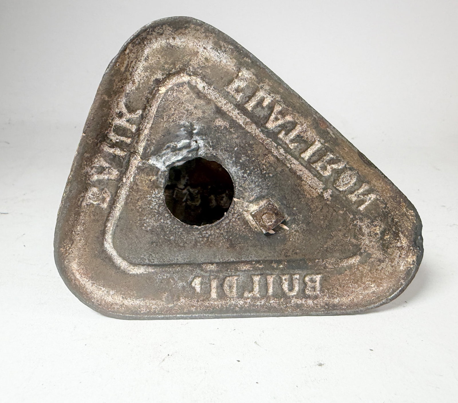 Cast Iron Flat Iron Building Bank - 5
