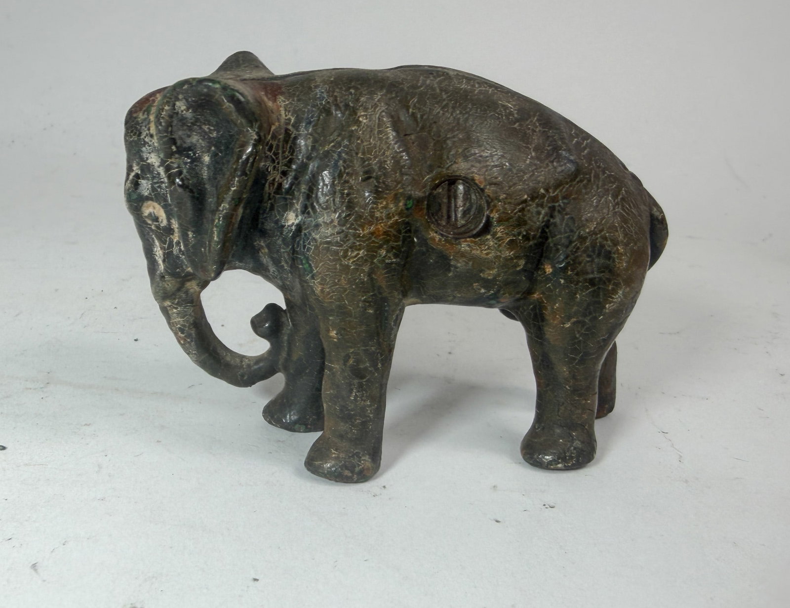 Cast Iron Elephant Still Bank - 3