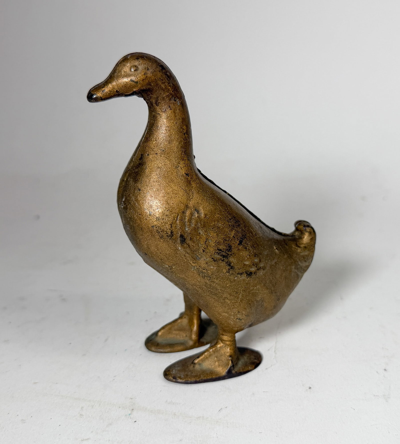 Cast Iron Goose Still Bank - 3