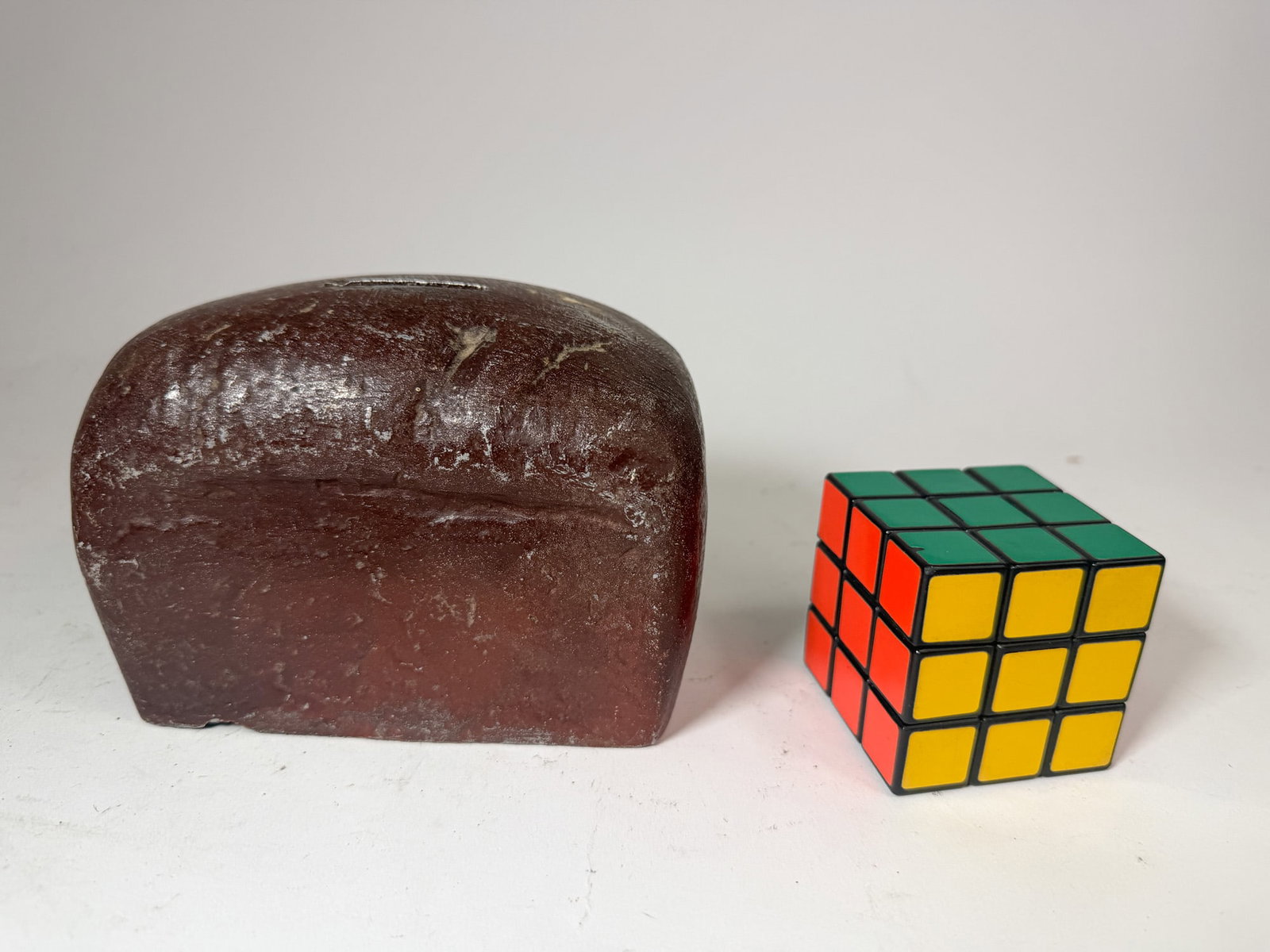 Cast Metal Bread Loaf Still Bank - 2