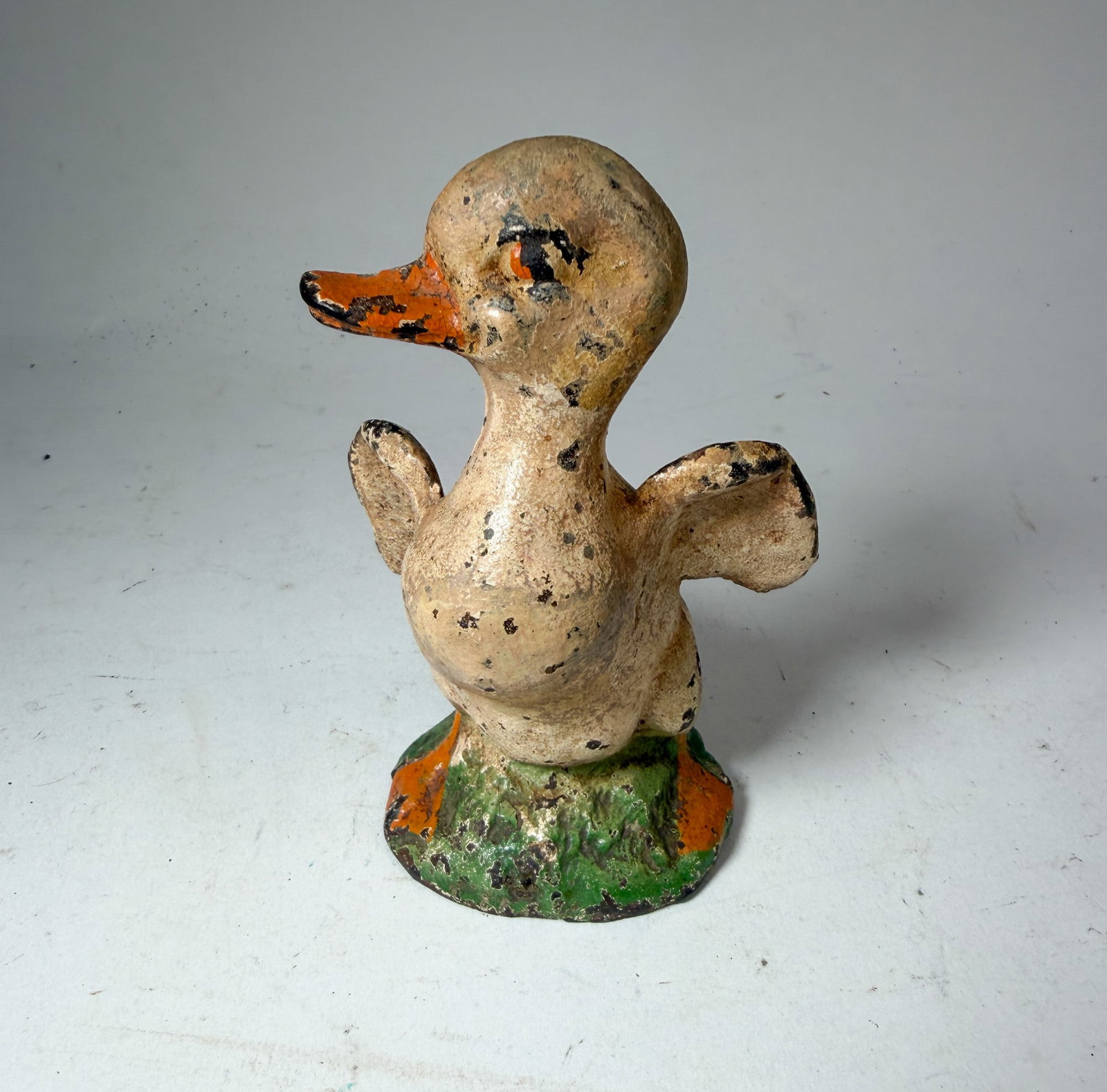 Cast Iron Duckling Still Bank (1 of 4)