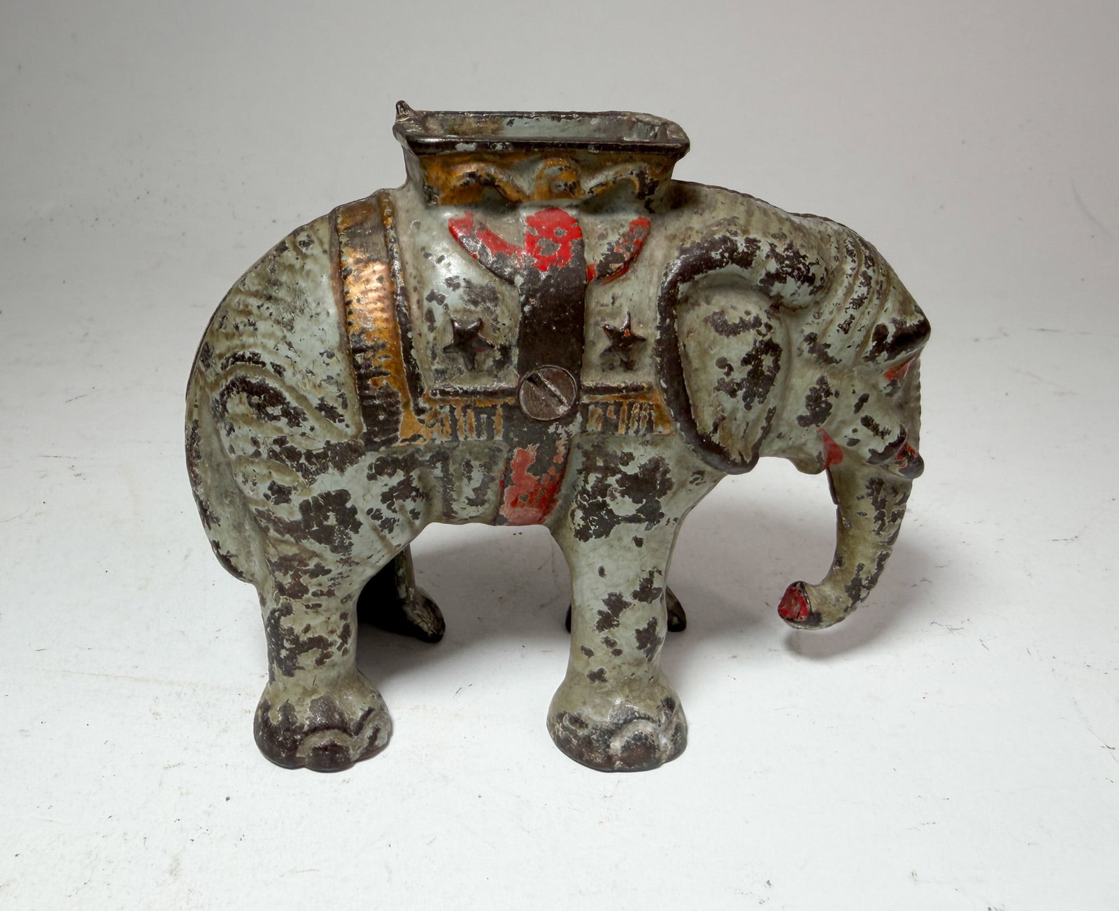 Cast Iron Elephant Still Bank (1 of 5)