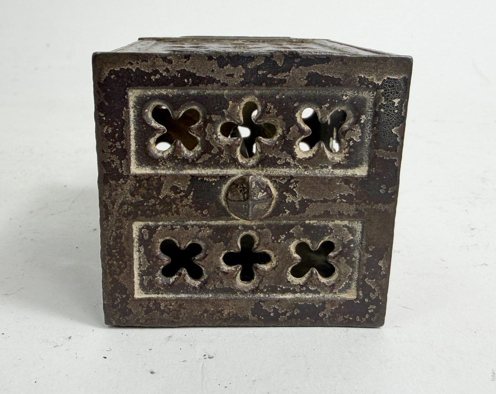 Antique Cast Iron Safe Bank - 5