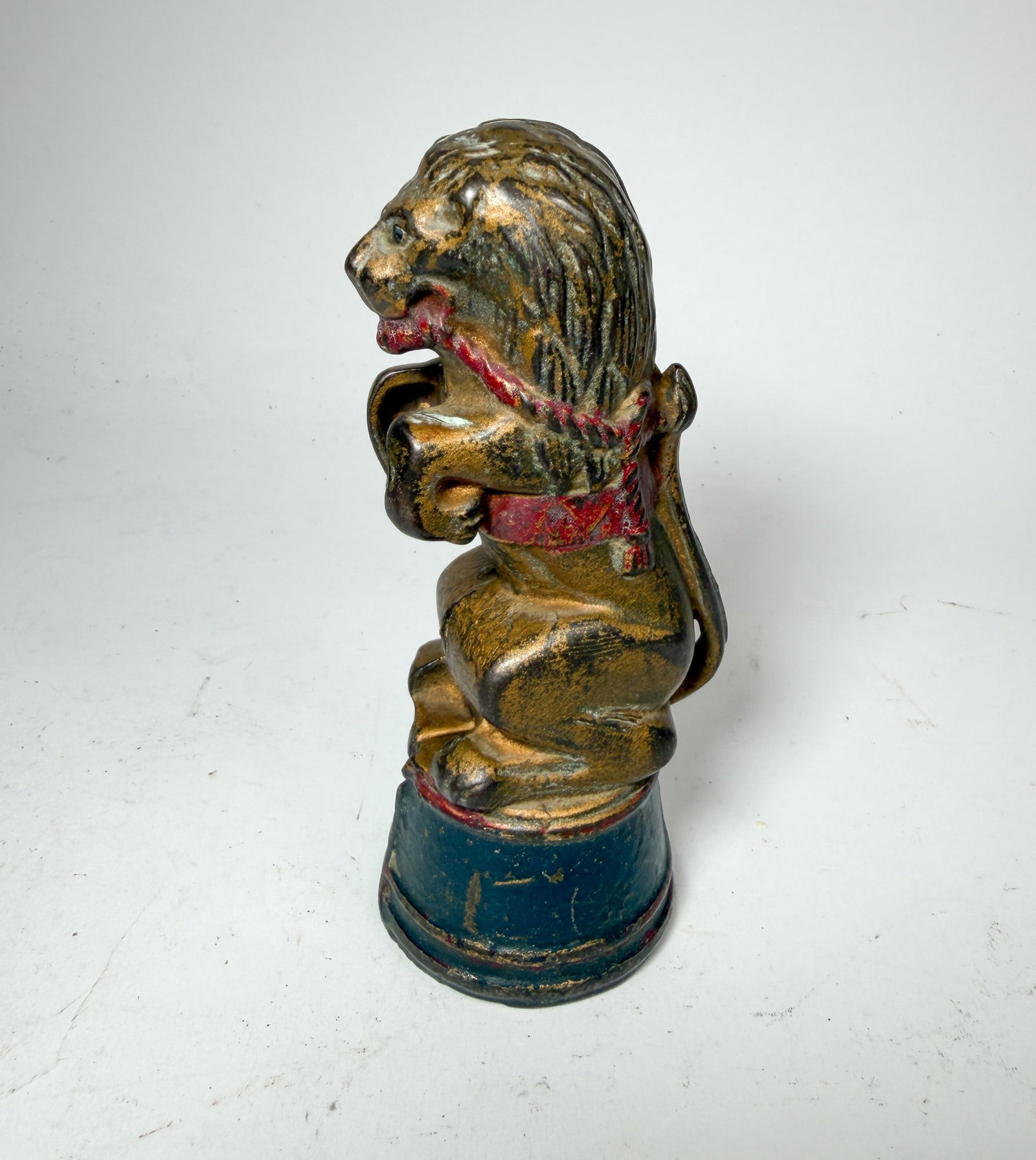 A. C. Williams Cast Iron Circus Lion Still Bank (1 of 5)