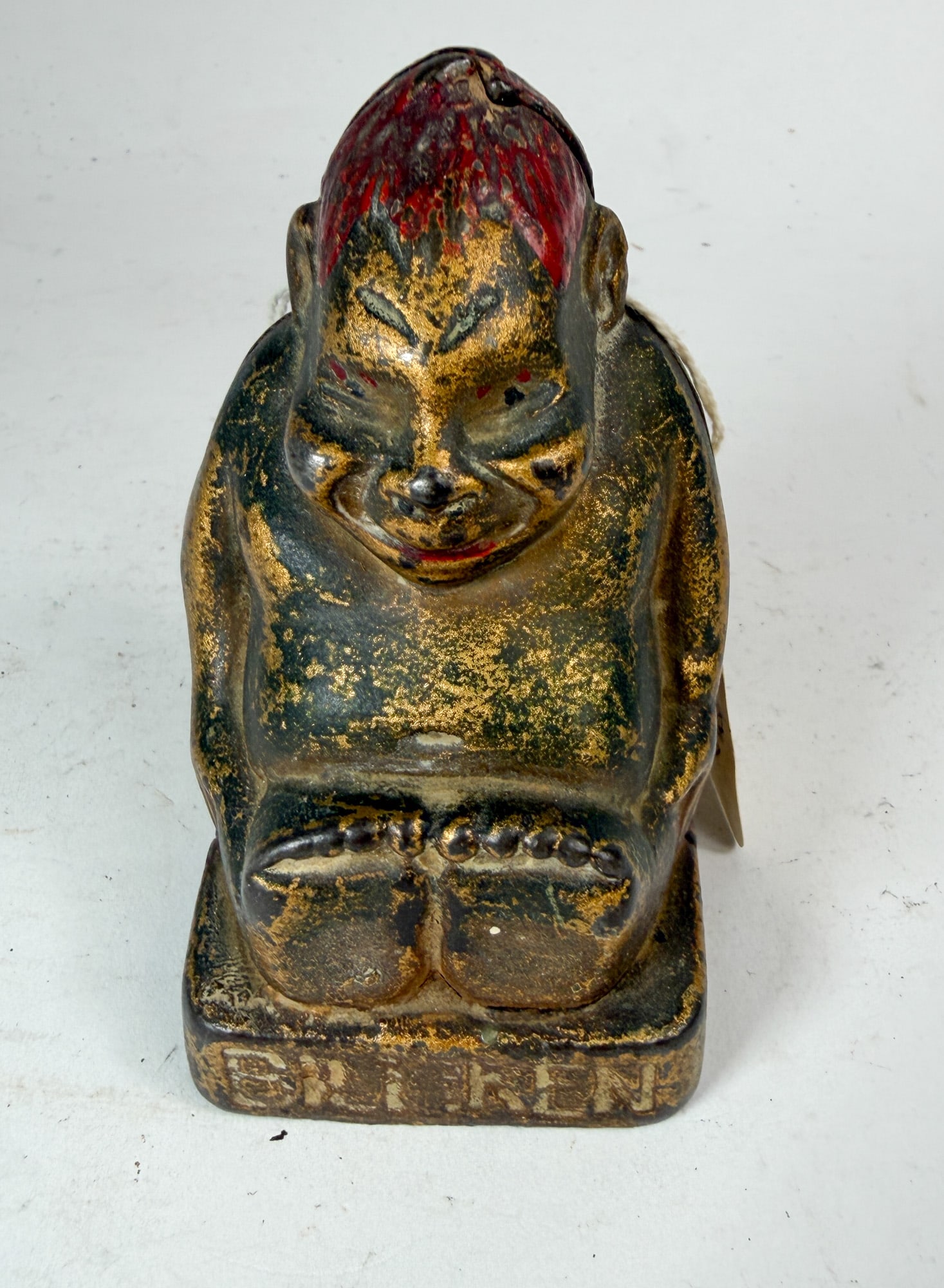 Cast Metal Billiken Bank: Cast Metal Billiken Bank Size 4" H Literature Brooks Auction – Online Auction Terms & Conditions Contact: (856) 694-2960 | info@brooks.auction READ BEFORE YOU BID: We want you to feel confident