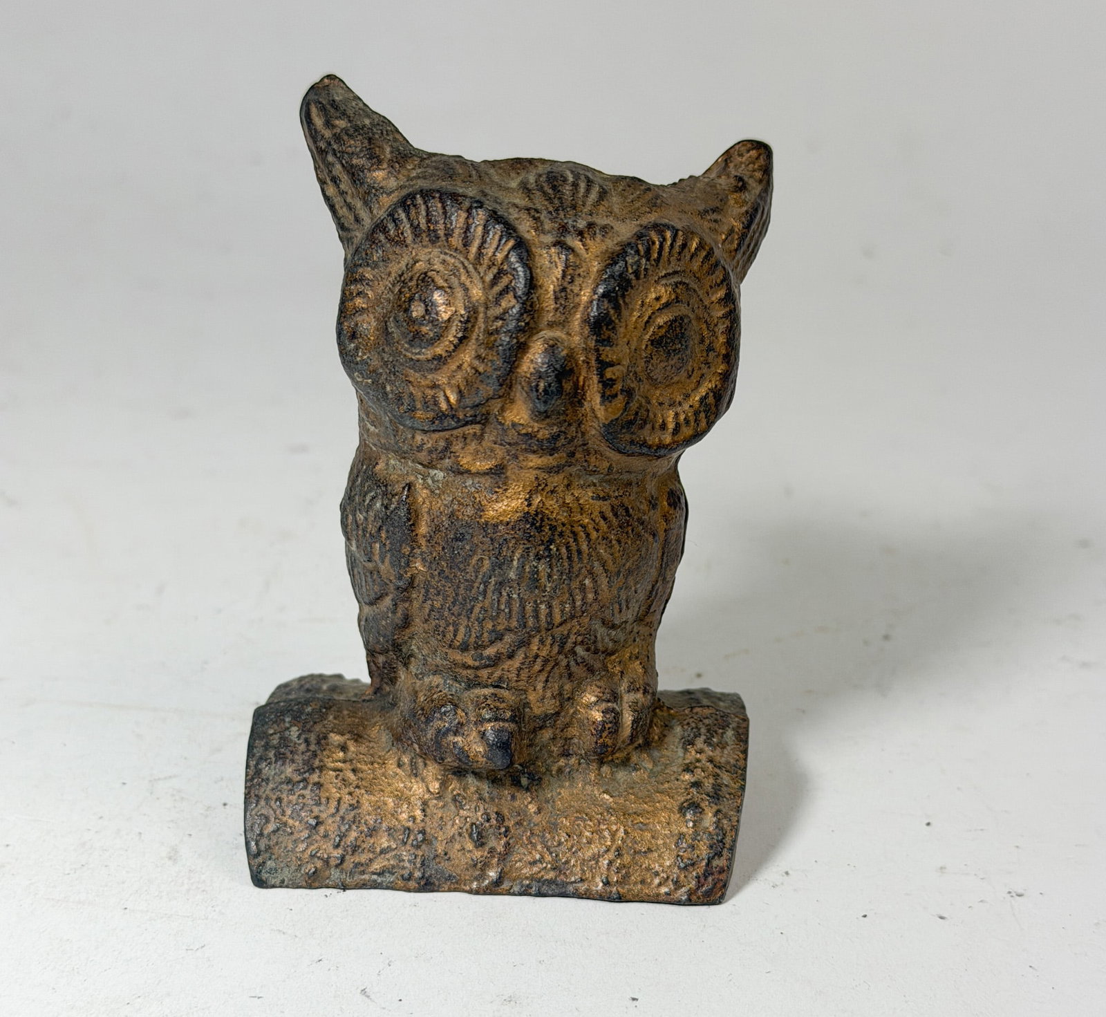 Cast Iron Owl Still Bank (1 of 4)