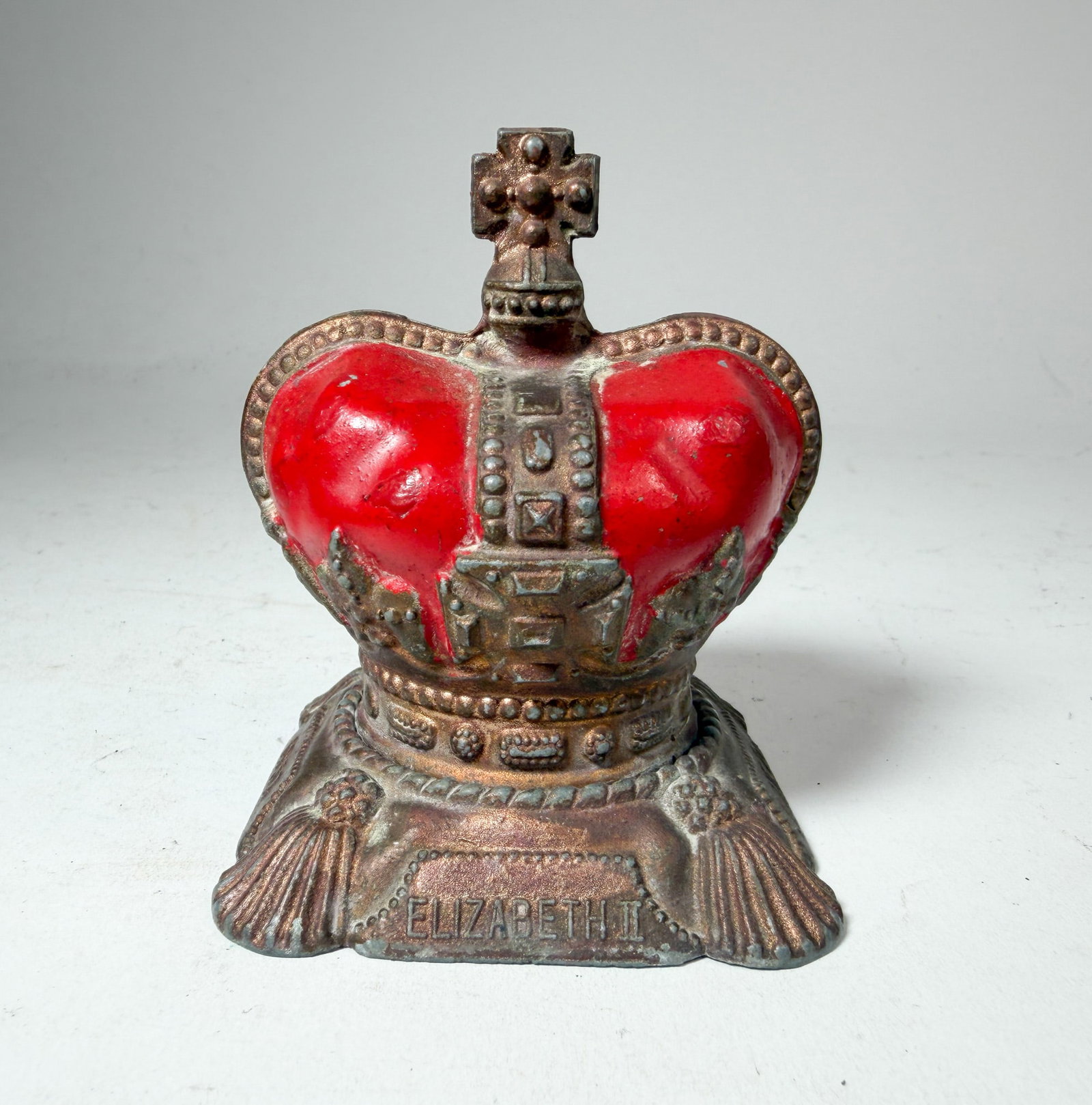 Queen Elizabeth II Commemorative Coronation Crown Still Bank (1 of 4)