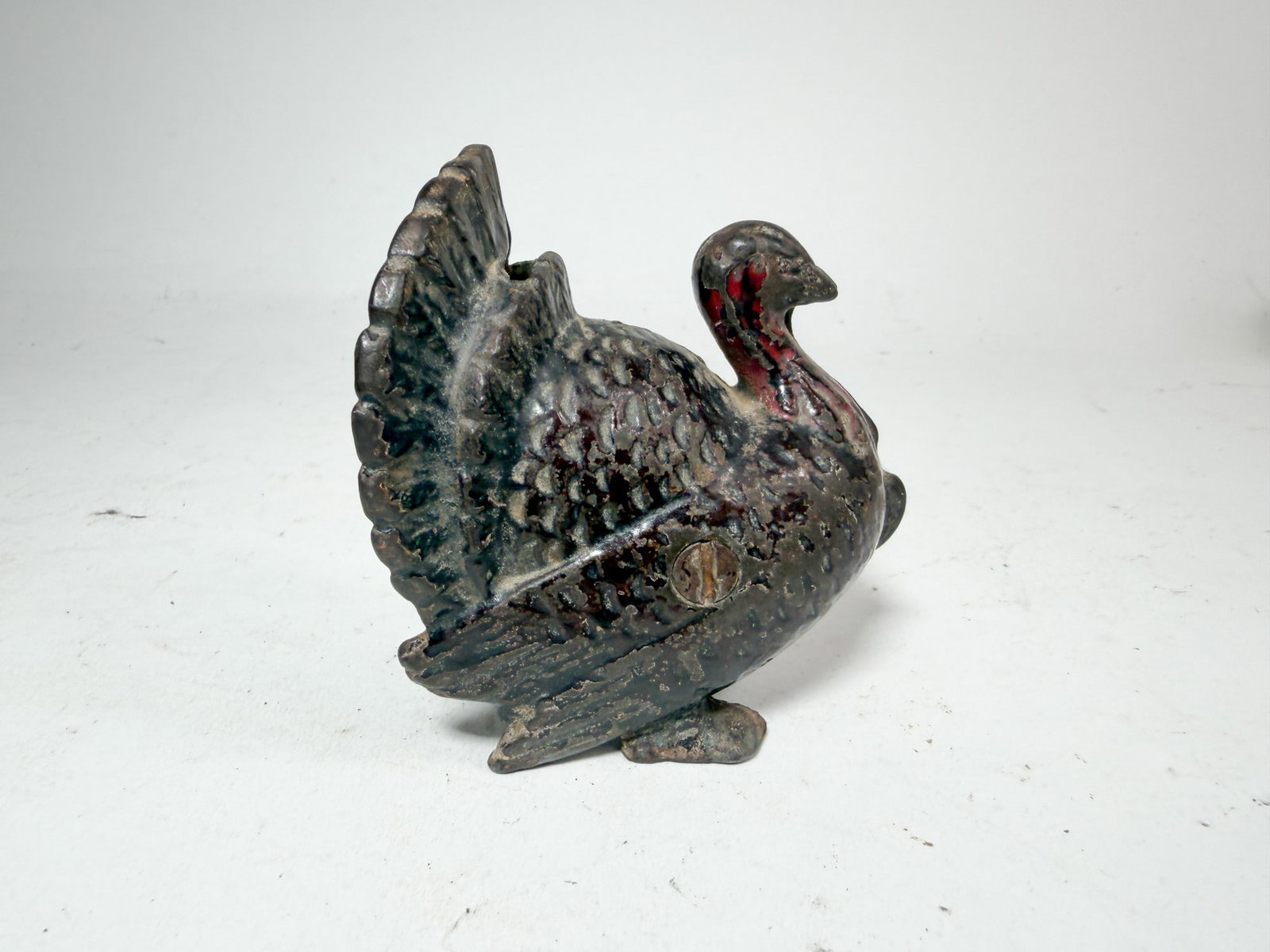 Cast Iron Turkey Still Bank: Cast Iron Turkey Still Bank Size 3" H Literature Brooks Auction – Online Auction Terms & Conditions Contact: (856) 694-2960 | info@brooks.auction READ BEFORE YOU BID: We want you to feel