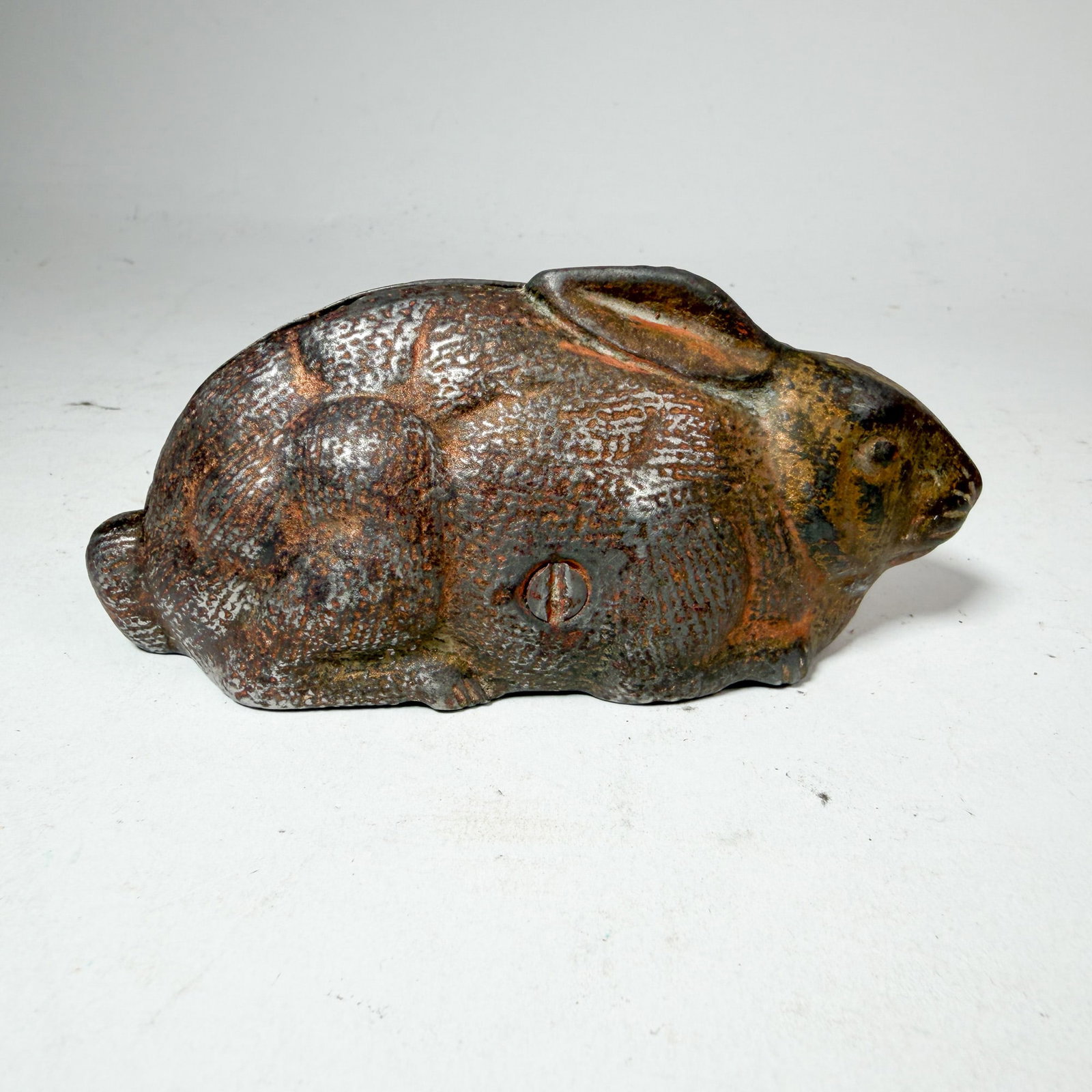 Cast Iron Rabbit Still Bank (1 of 4)