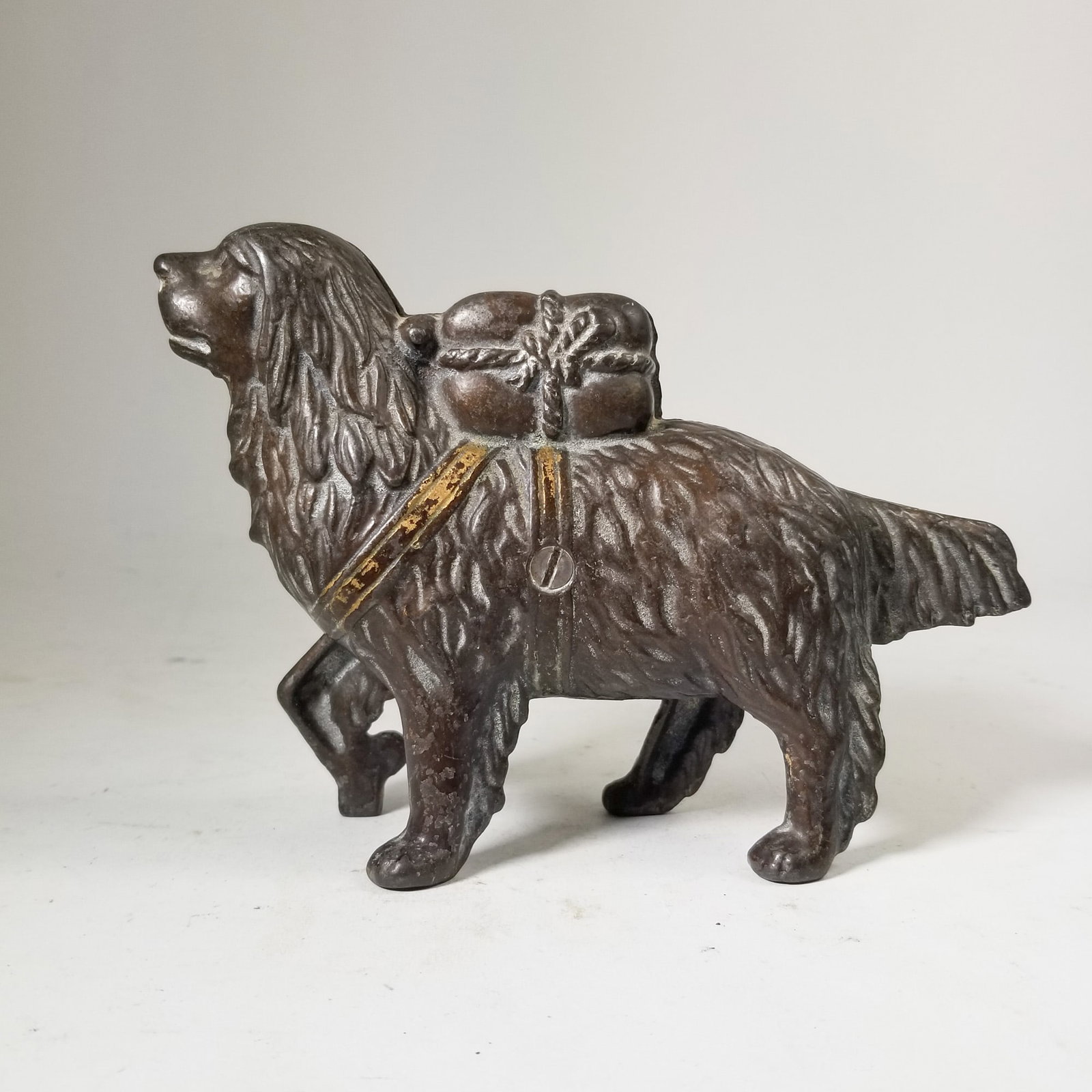 St. Bernard Cast Iron Dog Still Bank: St. Bernard Cast Iron Dog Still Bank Size 6" H Literature Brooks Auction – Online Auction Terms & Conditions Contact: (856) 694-2960 | info@brooks.auction READ BEFORE YOU BID: We want you to