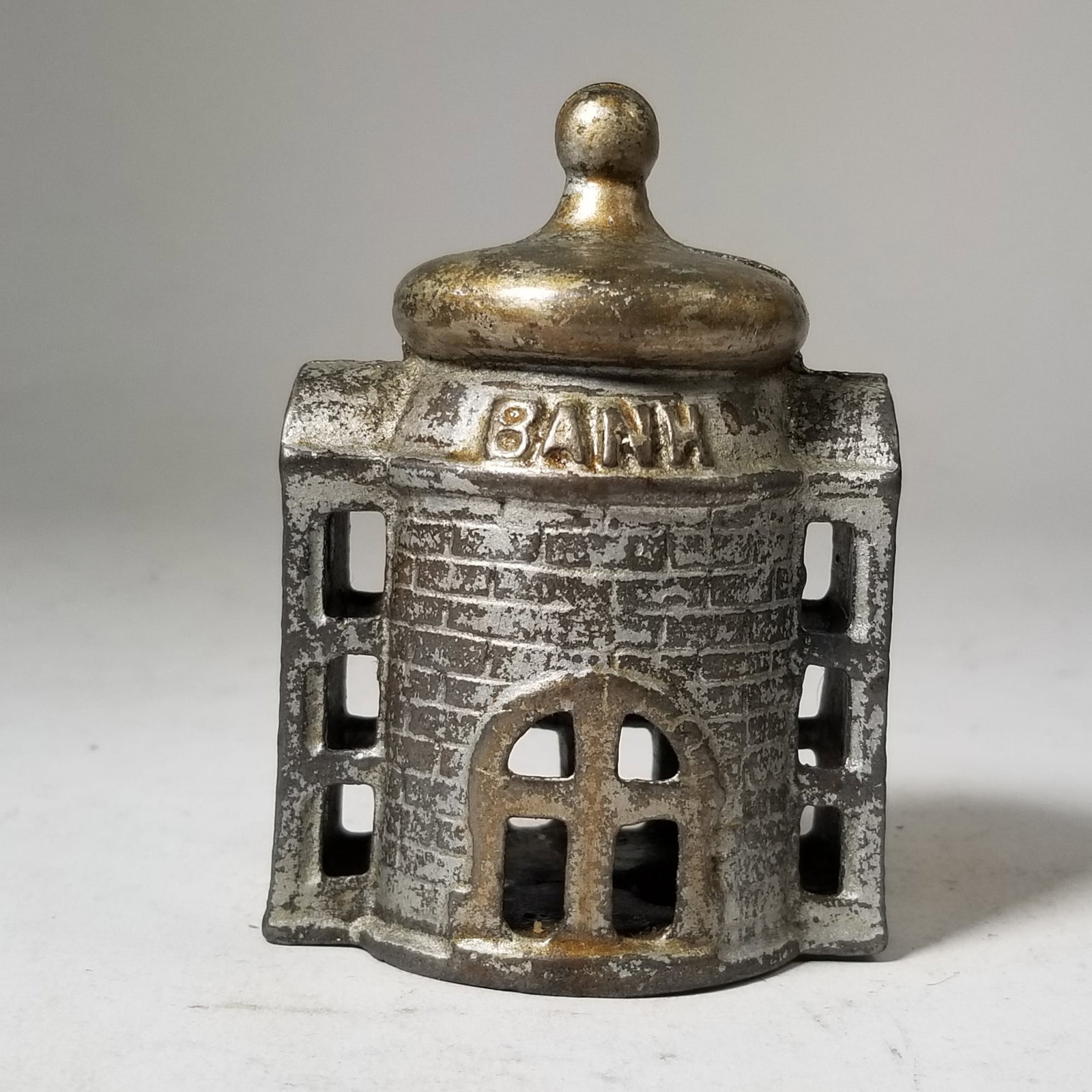 Cast Metal Bank Building Still Bank (1 of 3)
