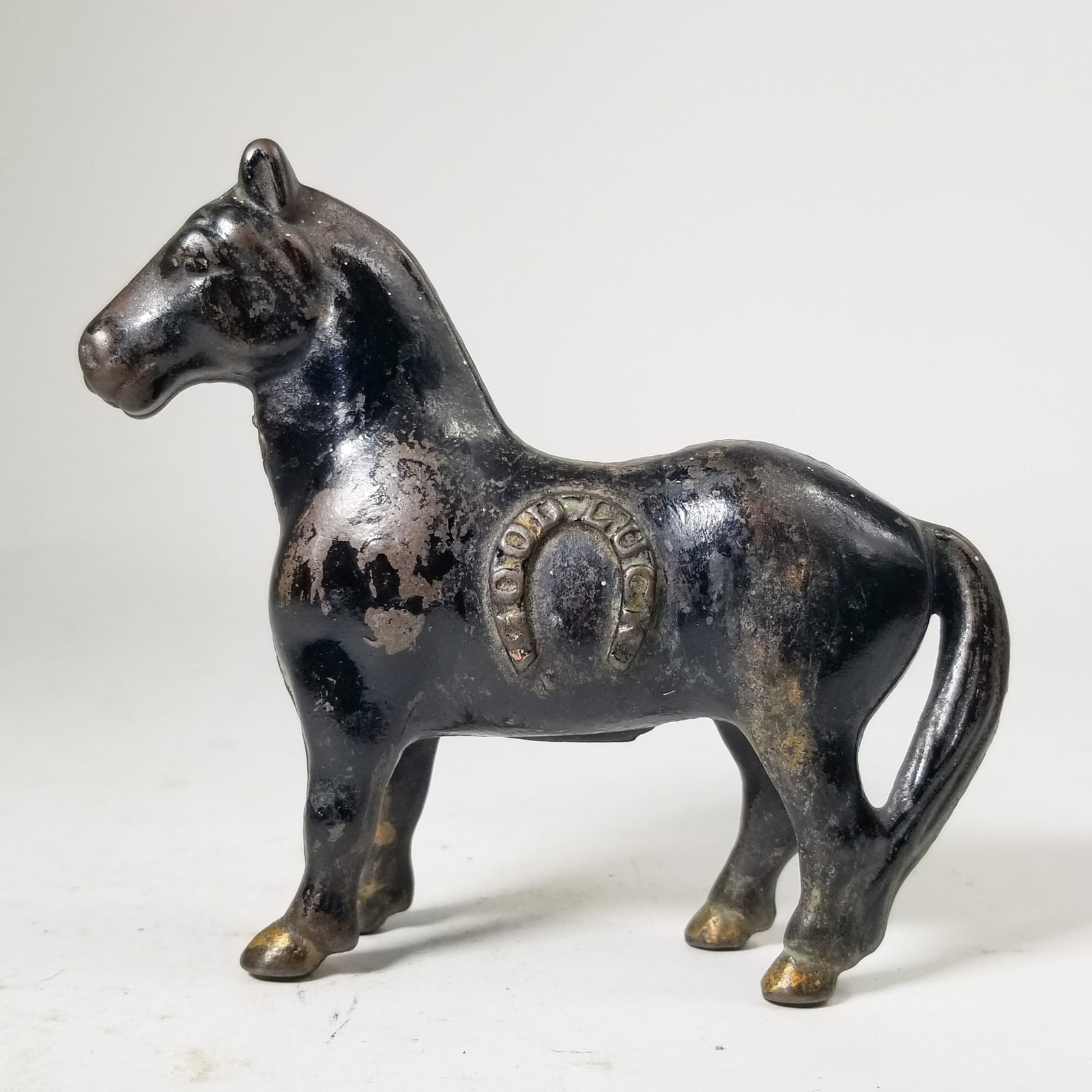 Good Luck Cast Iron Horse Still Bank: Good Luck Cast Iron Horse Still Bank Size 4" H Literature Brooks Auction – Online Auction Terms & Conditions Contact: (856) 694-2960 | info@brooks.auction READ BEFORE YOU BID: We want you to