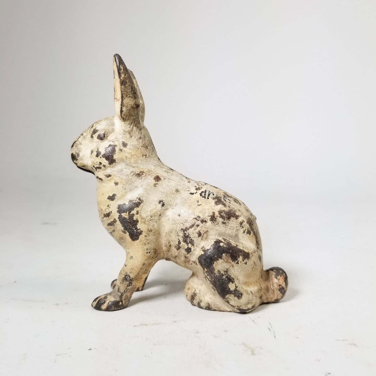 Seated Rabbit Cast Iron Still Bank (1 of 4)