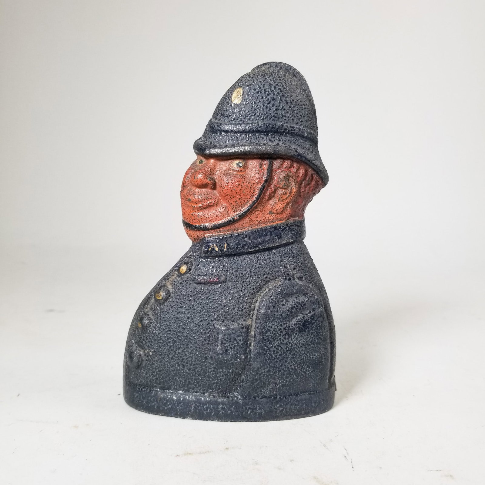Cast Iron "Bobby" Police Still Bank: Cast Iron "Bobby" Police Still Bank Size 6" H Literature Brooks Auction – Online Auction Terms & Conditions Contact: (856) 694-2960 | info@brooks.auction READ BEFORE YOU BID: We want you