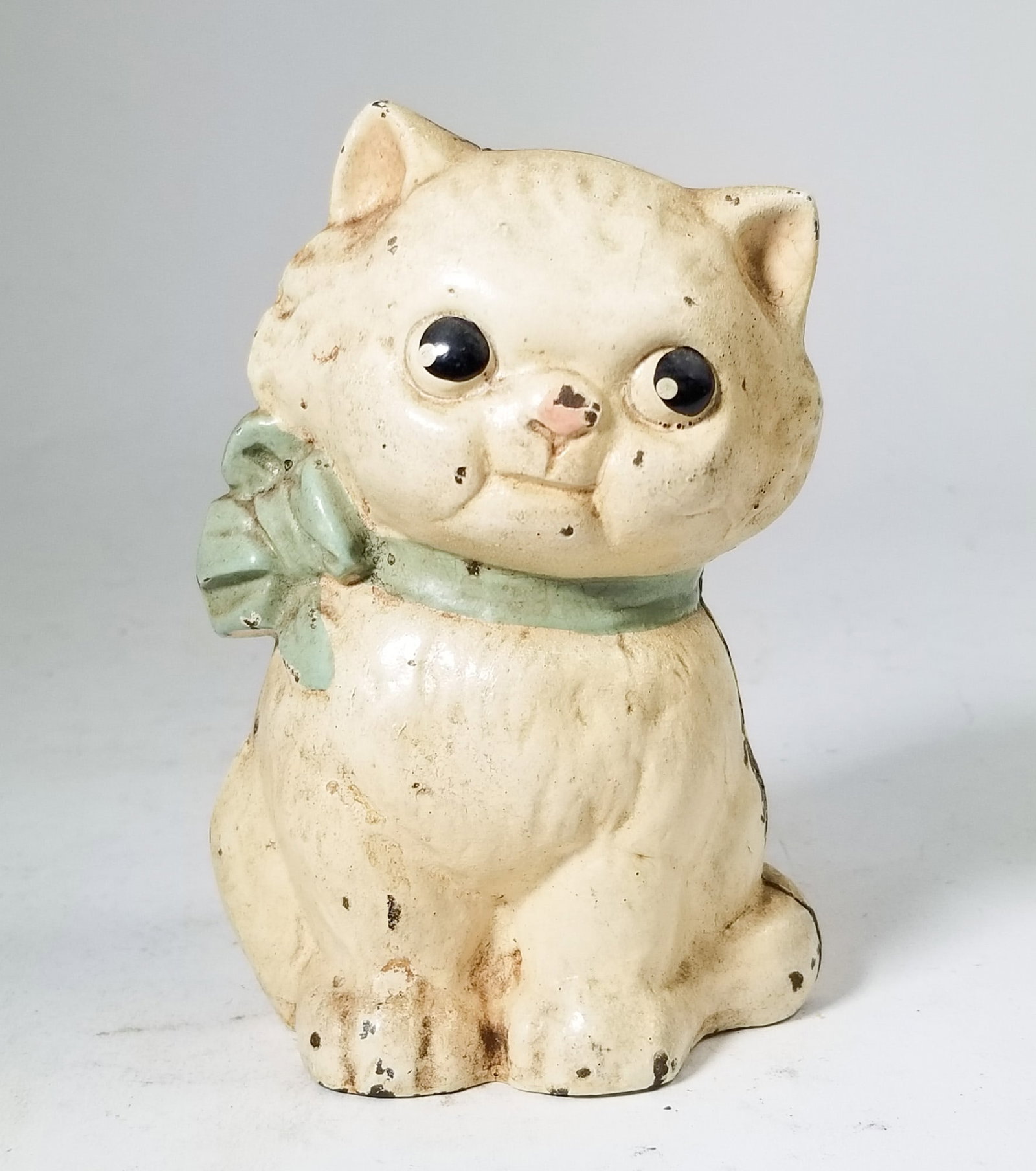 Hubley Cast Iron Cat Still Bank (1 of 3)