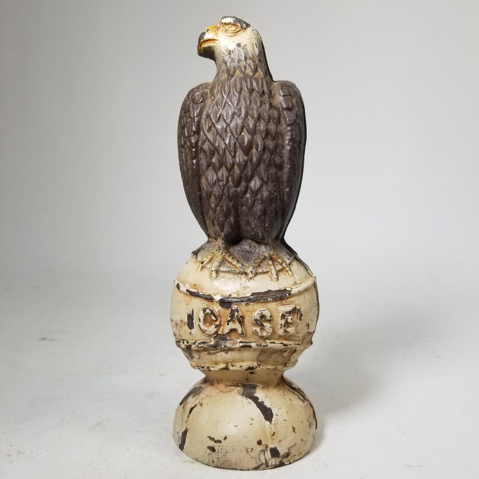 J.I. Case "Old Abe" Cast Iron Eagle Figural Coin Bank (1 of 3)