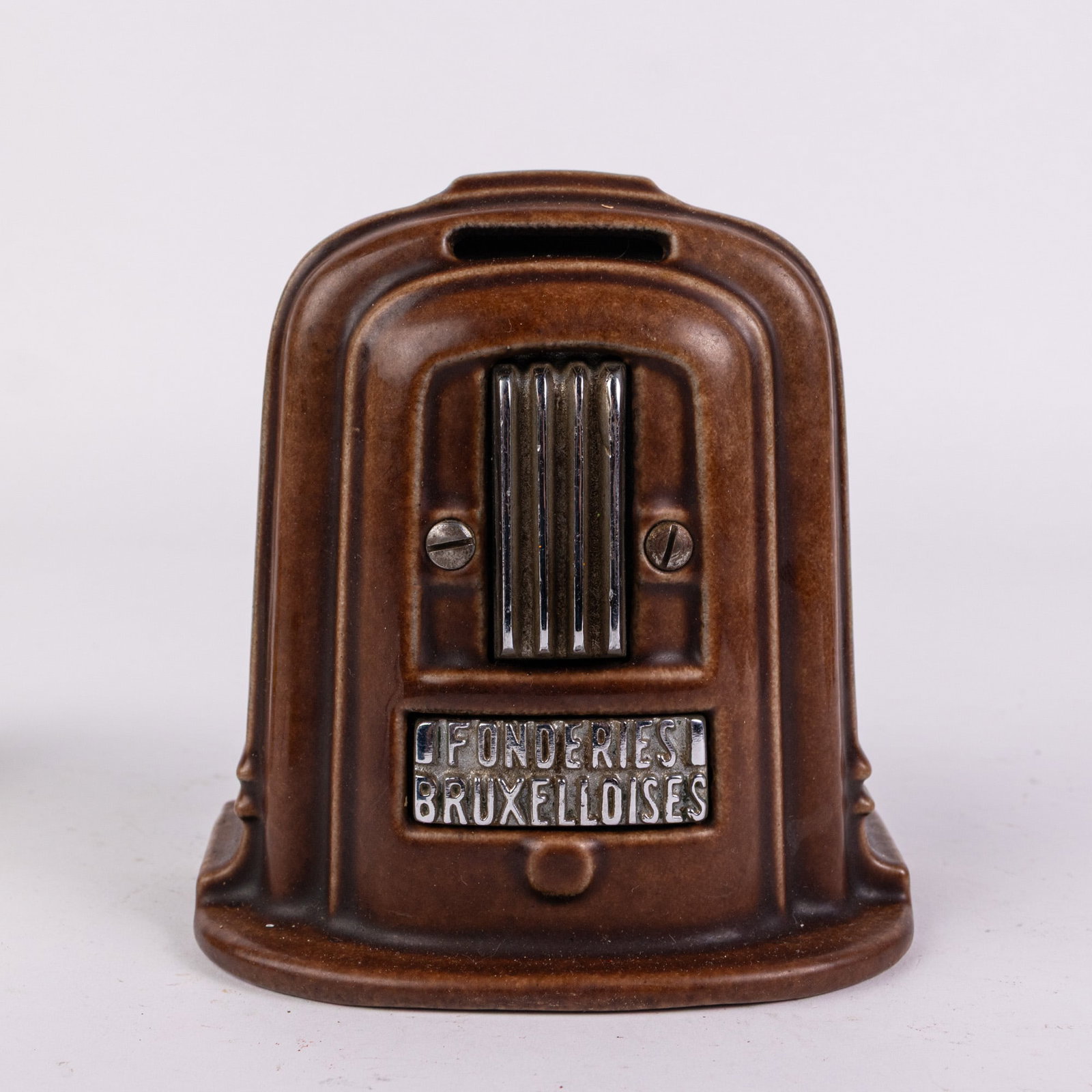 "Fonderies Bruxelloises" Heater Cast Iron Still Bank (1 of 5)