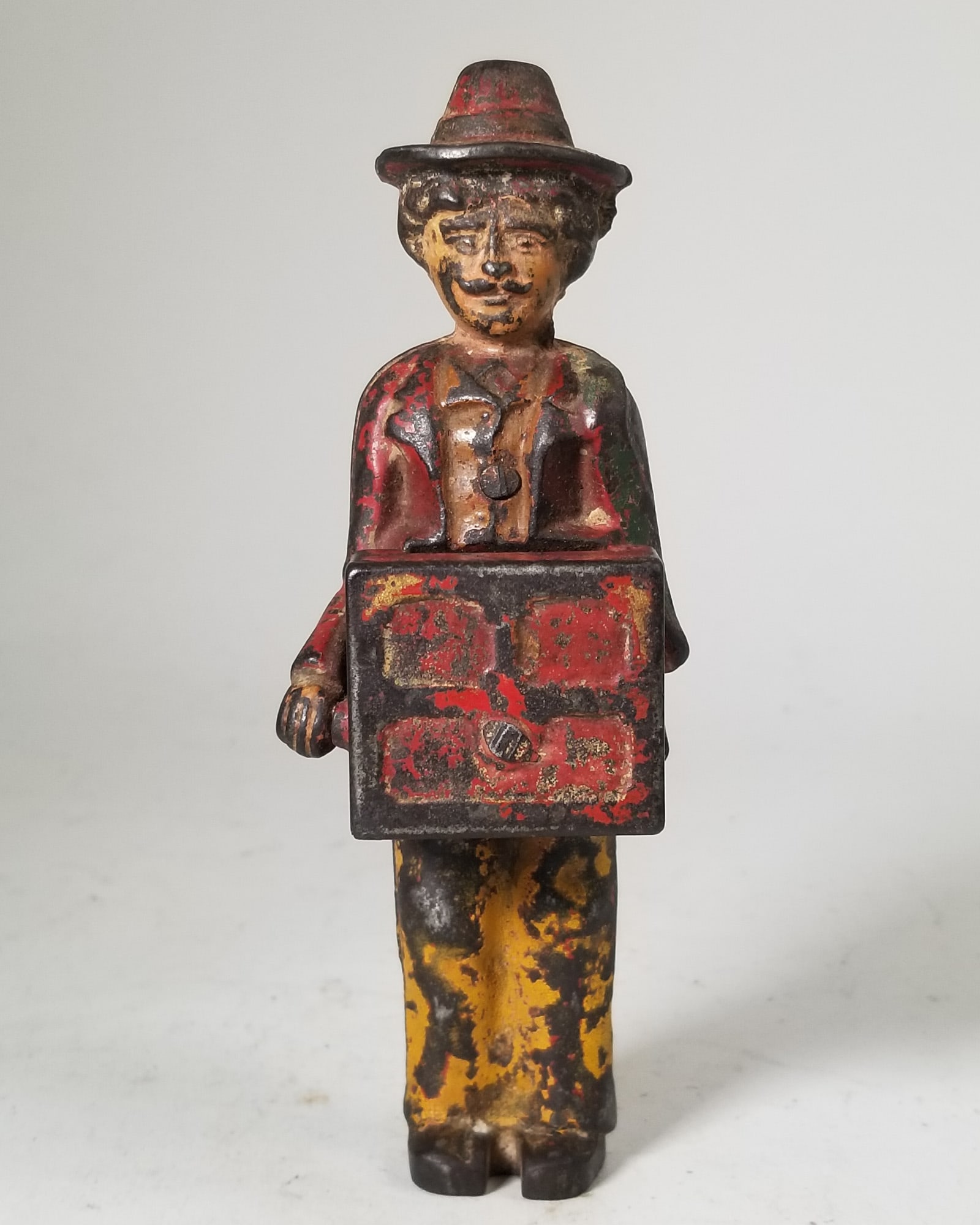 Antique Cast Iron Organ Grinder Bank Figure (1 of 3)