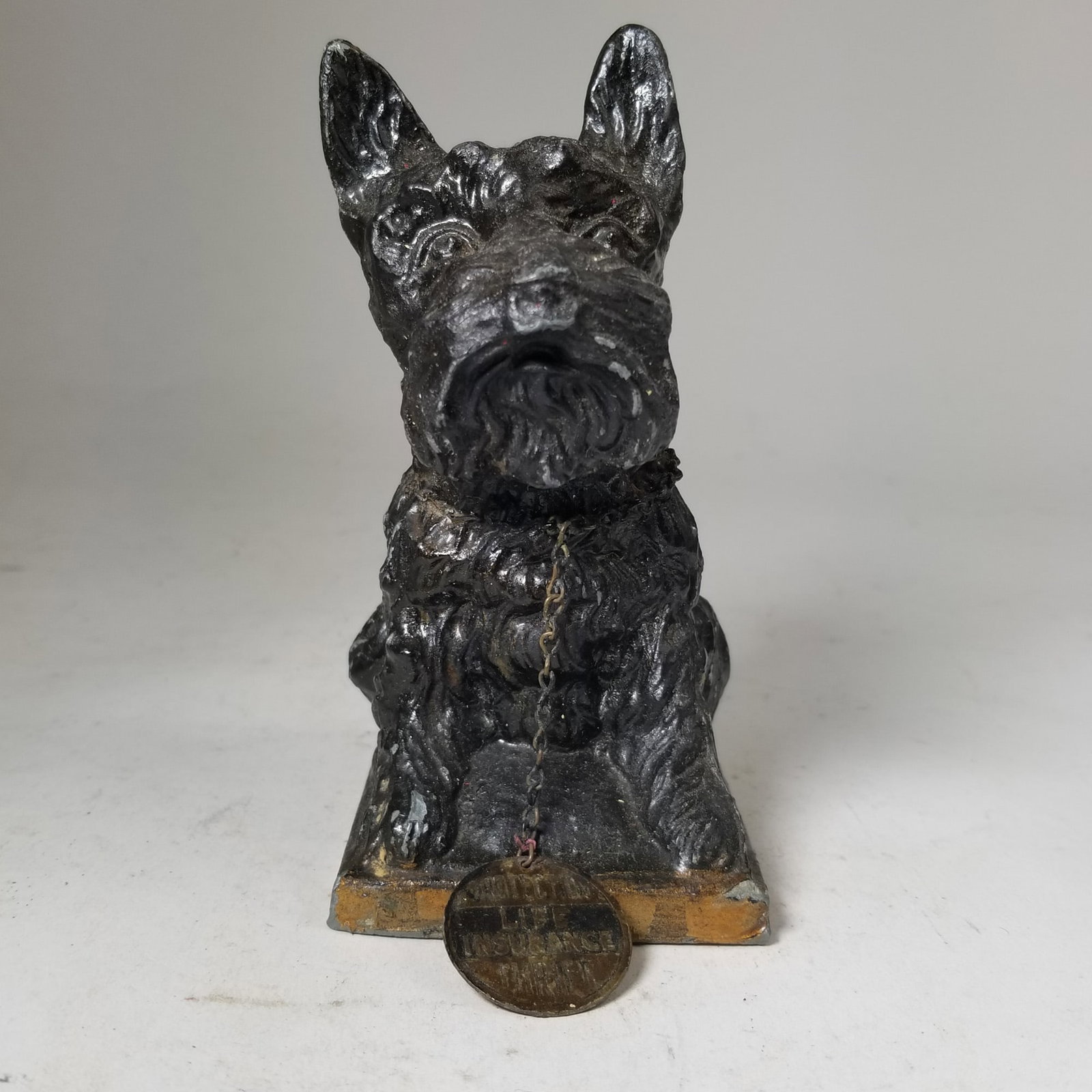 Preferred Bank Co. Cast Metal Scottie Dog Bank (1 of 4)