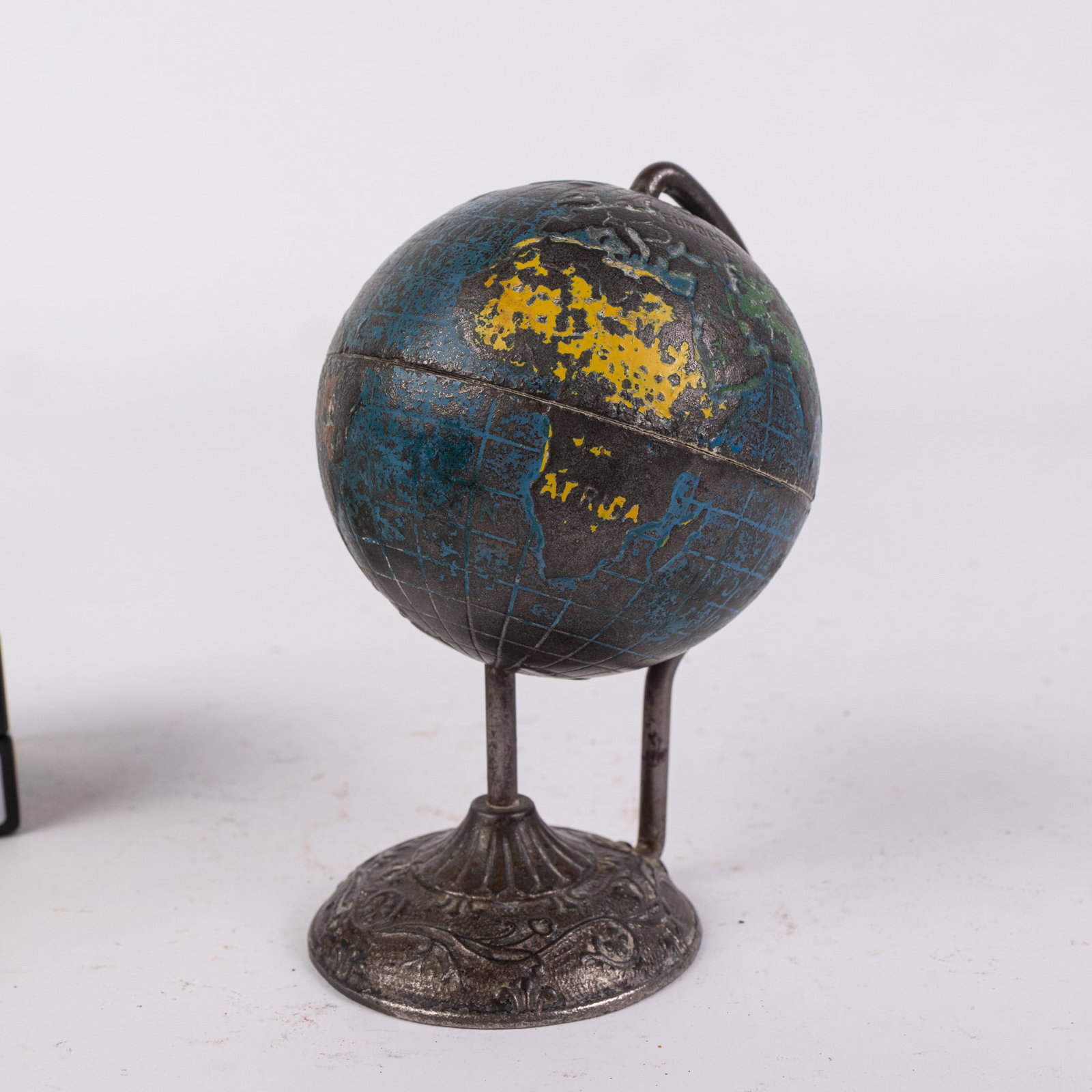 Cast Iron World Globe Coin Bank (1 of 5)