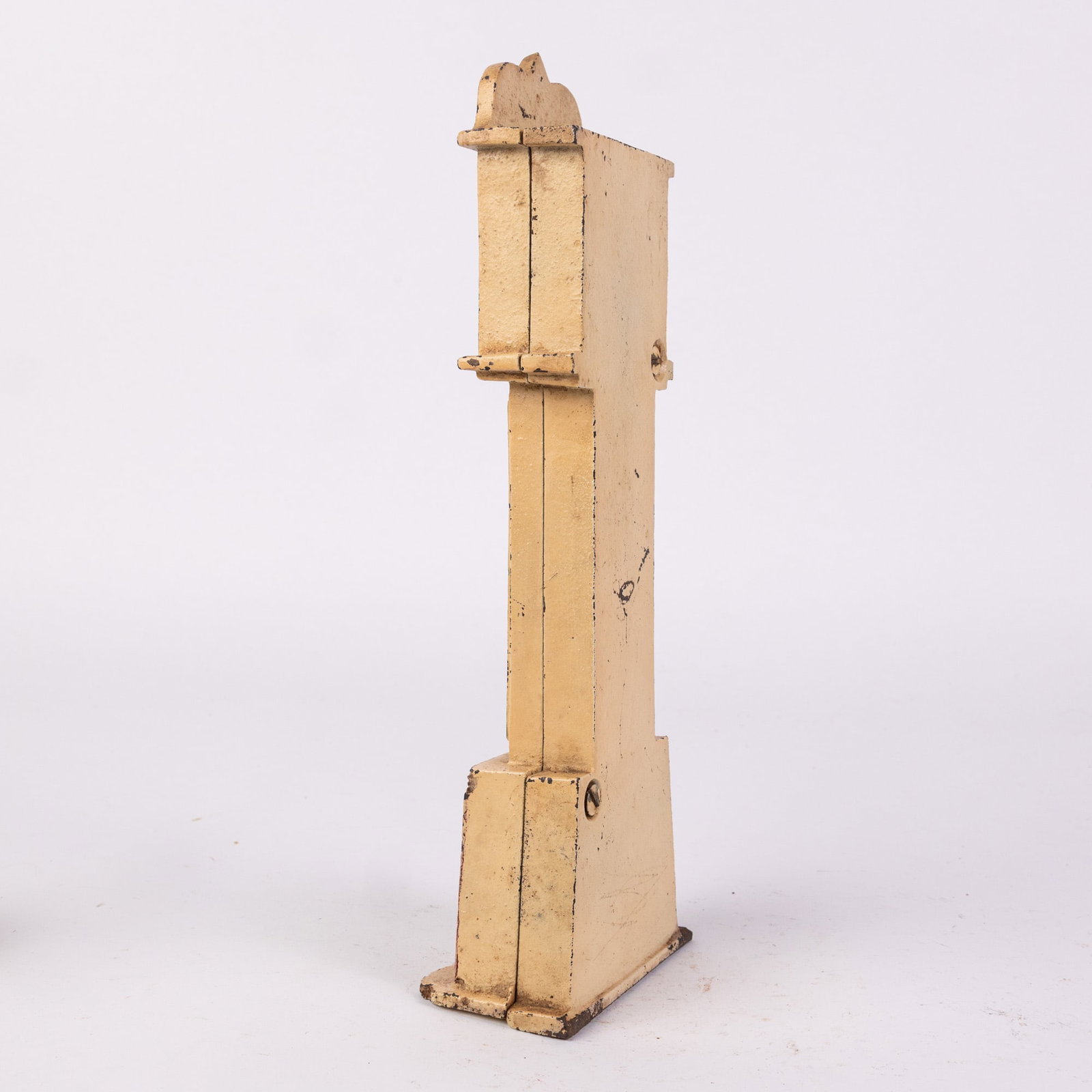 Antique Grandfather Clock Cast Iron Still Bank - 3