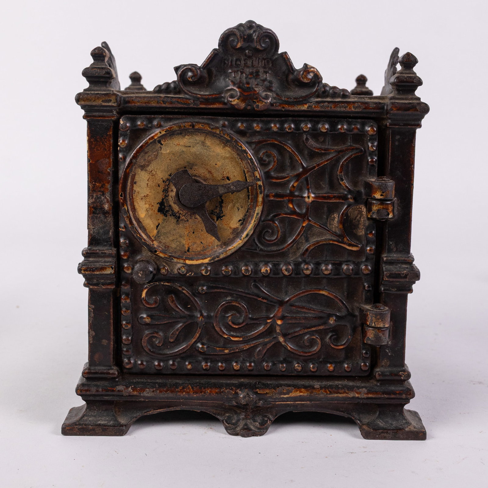 19th c. "Fidelity Trust Vault" Cast Iron Safe Bank (1 of 7)