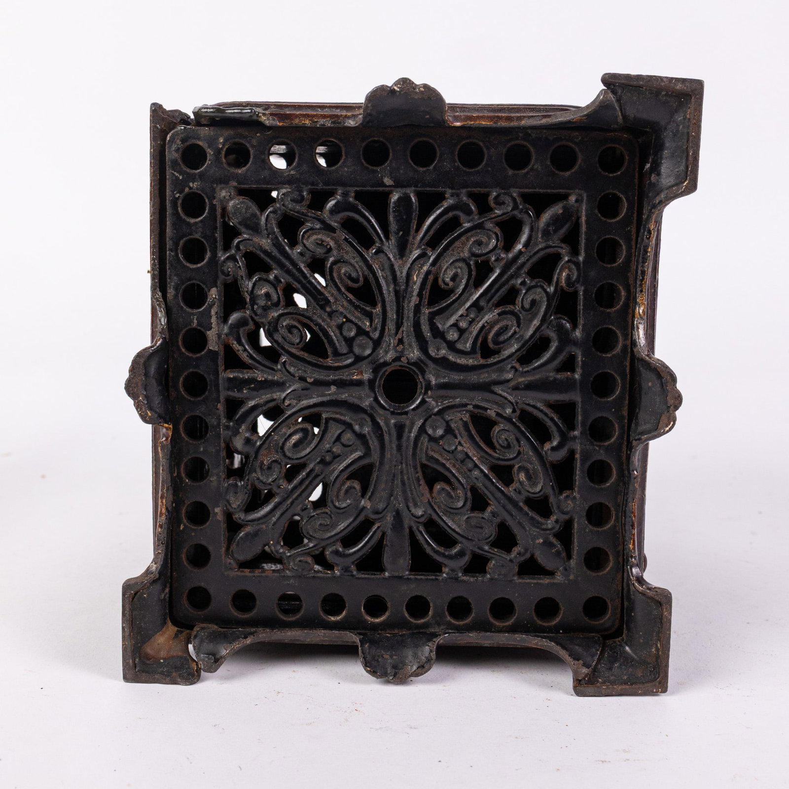 19th c. "Fidelity Trust Vault" Cast Iron Safe Bank - 4