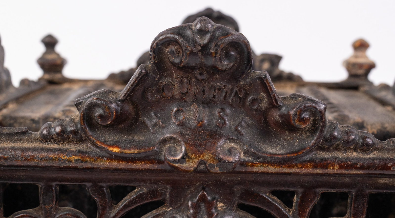 19th c. "Fidelity Trust Vault" Cast Iron Safe Bank - 7