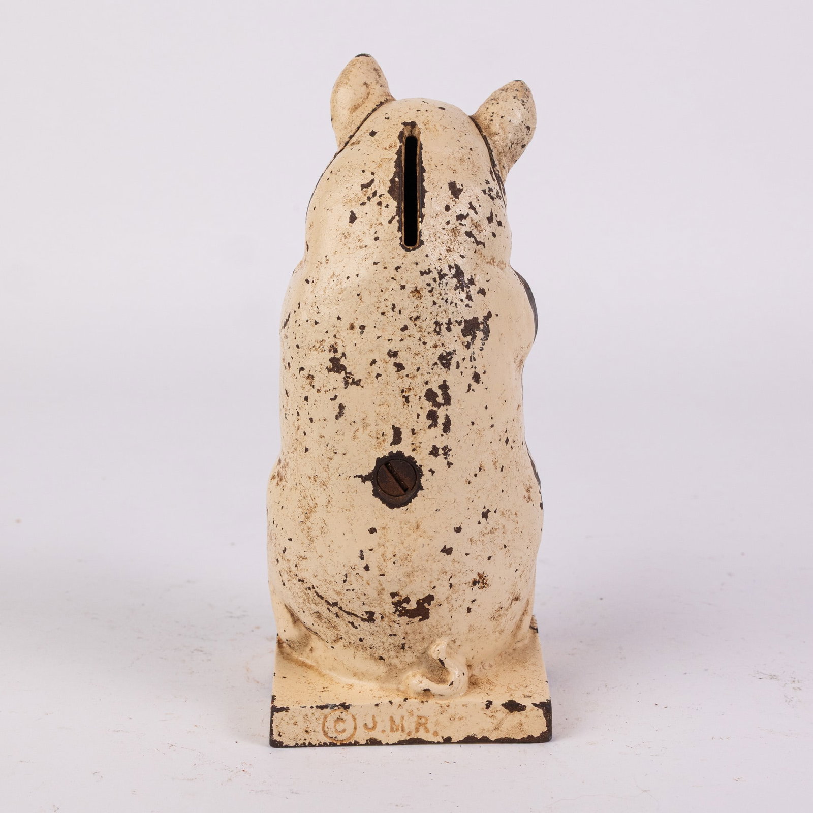 The Wise Pig Cast Iron Still Bank - 3