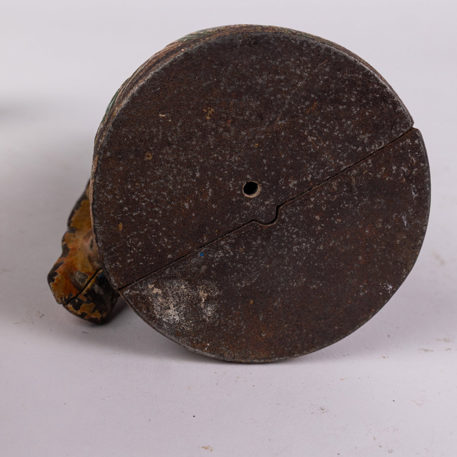 Parrot on Stump Cast Iron Still Bank - 4