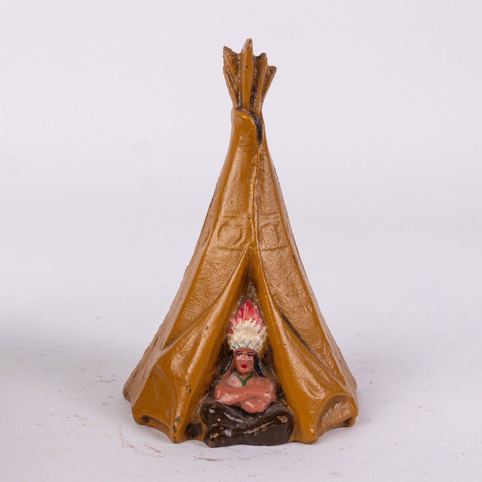 Cast Iron Native American Teepee Still Bank: Cast Iron Native American Teepee Still Bank Size 5" H Literature Brooks Auction – Online Auction Terms & Conditions Contact: (856) 694-2960 | info@brooks.auction READ BEFORE YOU BID: We